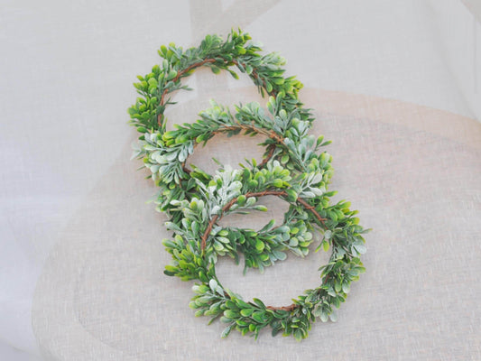 Christmas Boxwood Candle Ring, Boxwood Candle Holder, Christmas Gift, Boxwood Candle Holder Gift For Christmas Home Decor