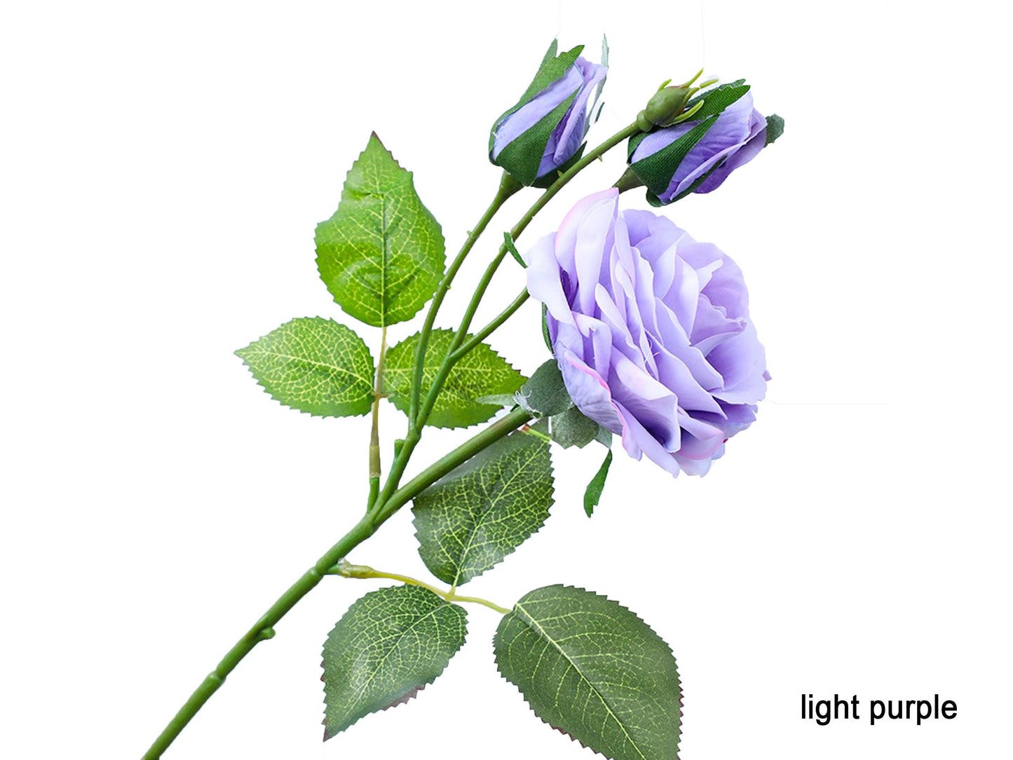 Burgundy Rose Posy Branch, Flesh Pink Two Heads Real Touch Rose Branch, Rouge Rose Flower for Home, Bath, Office, Table, Wedding Bouquet DIY