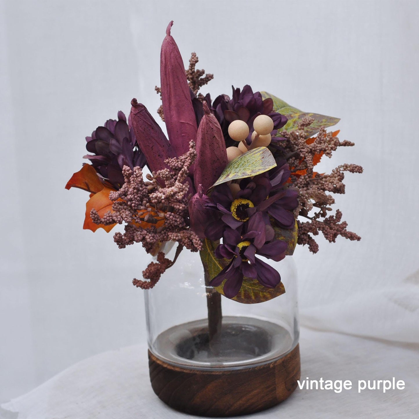 Sunflower Wildflower Bouquet, Daisy Bouquet, Gumbo Berry Bouquet, Faux Floral Arrangements for DIY Home Decor, Table Centerpiece, Wedding