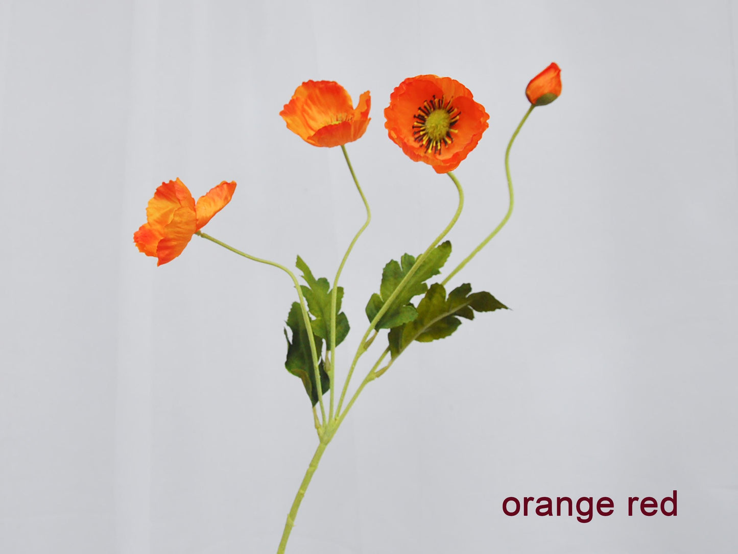 Faux Poppy Flowers/Silk Poppy flower Branch/DIY Florals/Centerpieces/Wedding/Home/Kitchen/Office Decor/ Gift for Her/wildflower bouquet