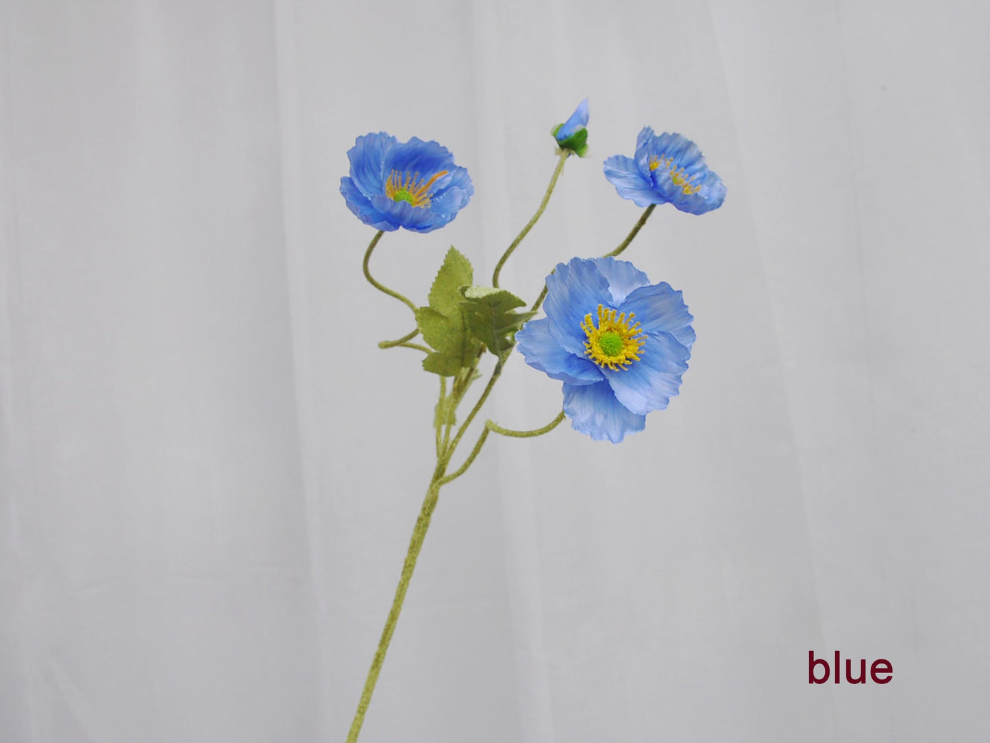 Faux Poppy Flowers/Silk Poppy flower Branch/DIY Florals/Centerpieces/Wedding/Home/Kitchen/Office Decor/ Gift for Her/wildflower bouquet