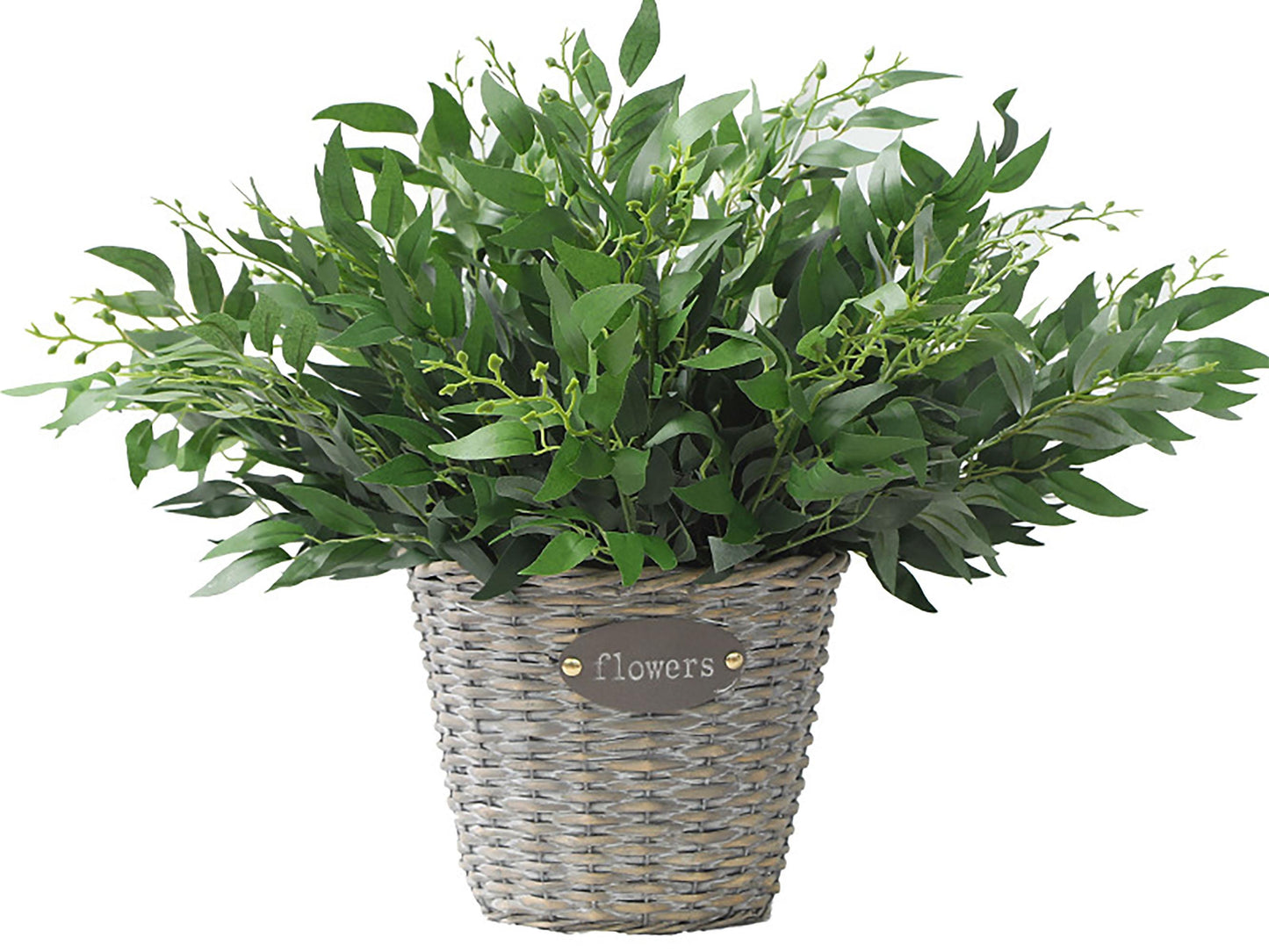 Faux Willow Branch, Silk Willow Foliage, Wild Willow Wreath, Willow Branch for Home Decoration, Wedding Decoration, DIY Wreath Vine Ornament