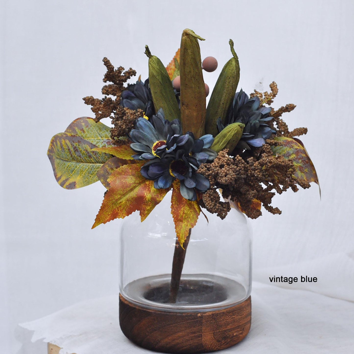 Sunflower Wildflower Bouquet, Daisy Bouquet, Gumbo Berry Bouquet, Faux Floral Arrangements for DIY Home Decor, Table Centerpiece, Wedding