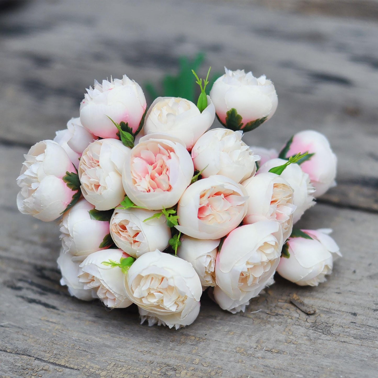 27 Peony Buds Bouquet Gift, White Peony Bunch, Pink Peony Bunch, Lilac Peony Flower Arrangement for Home Decor, Bridal Bouquet Accessories