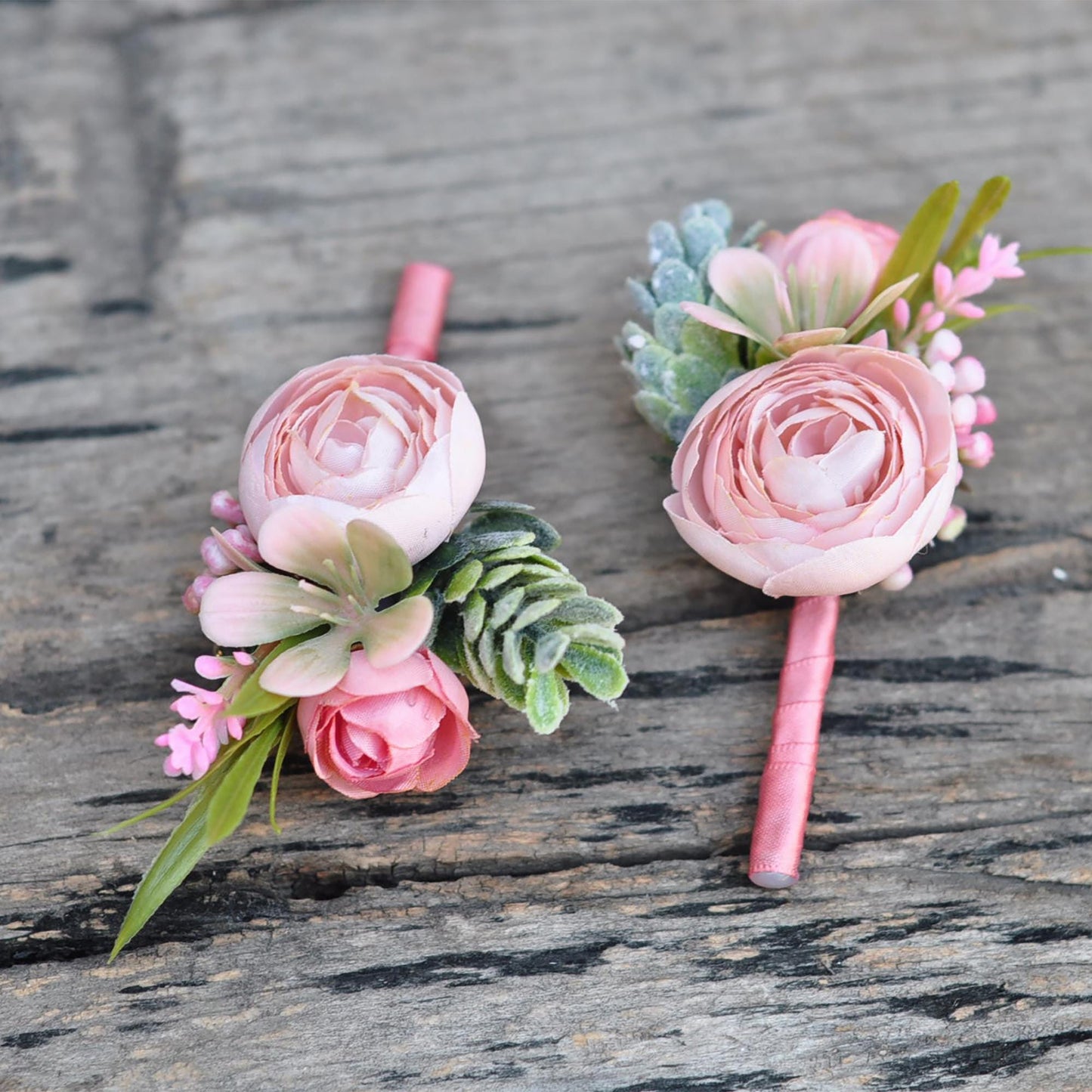 Personalized Dusty Pink Rose Pearl Bracelet Wrist Corsage Gift for Her Bridesmaid, Mom, Rustic Wedding Bridal Accessories, Prom Boutonniere