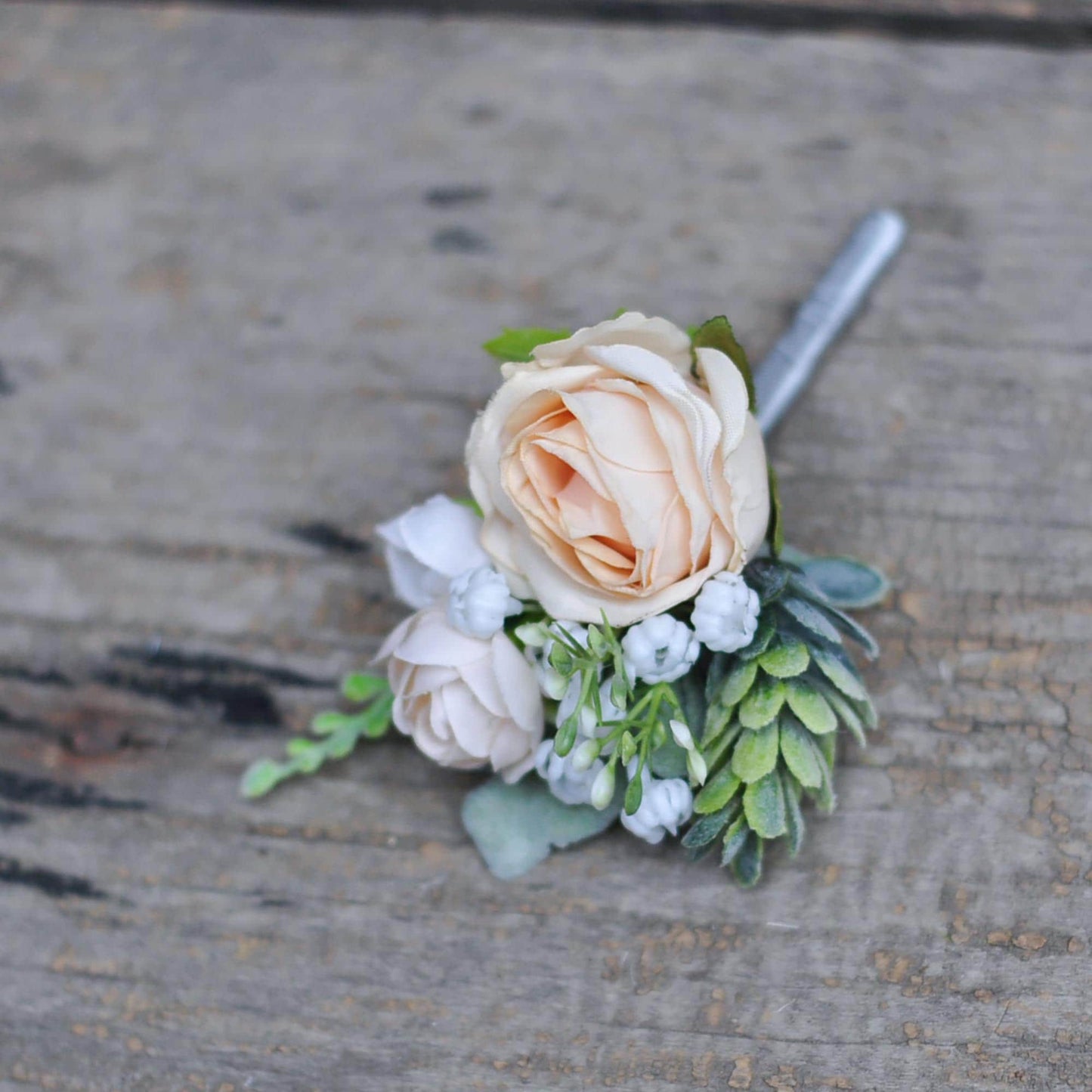 Elegant Burnt Champagne Rose Pearl Bracelet Wrist Corsage Gift for Her Mom, Prom, Rustic Wedding, Baby Shower, Bridesmaid Bridal Accessories