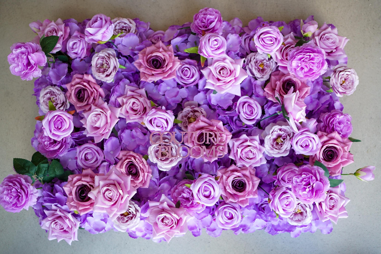 Mauve Lilac Rose Flower Wall - Easy Install 5D Flower Panel, Custom Shop Wall Decor, Baby Shower Backdrop, Wedding Photo Background