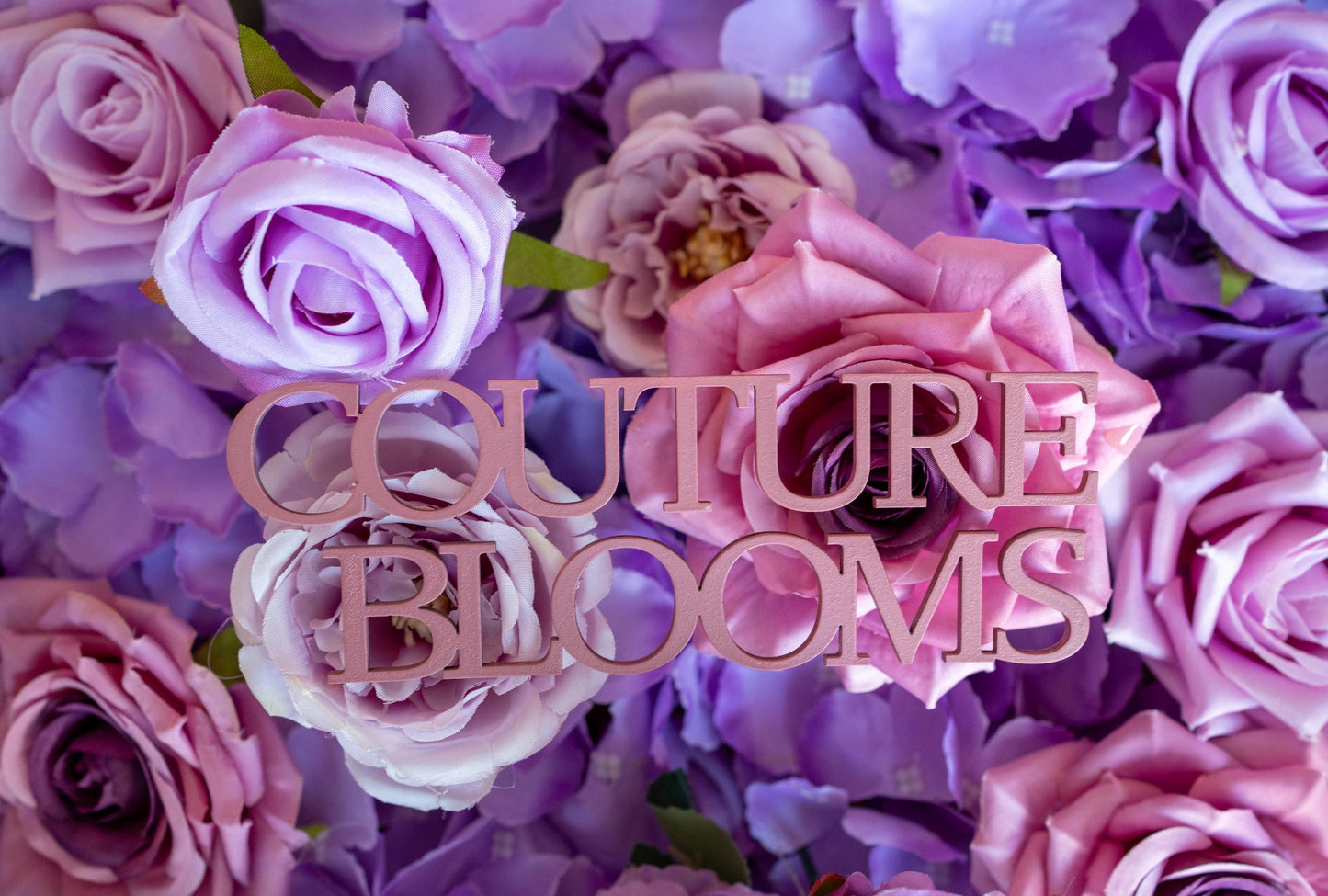 Mauve Lilac Rose Flower Wall - Easy Install 5D Flower Panel, Custom Shop Wall Decor, Baby Shower Backdrop, Wedding Photo Background