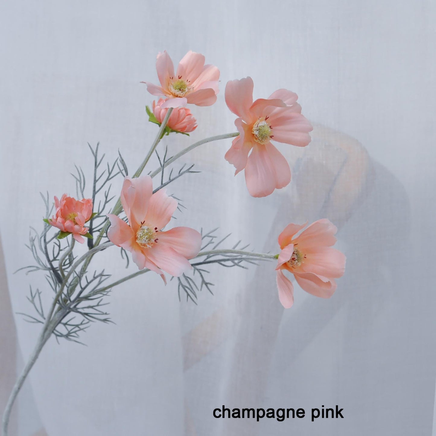 Long Faux Cosmos Flower /Coral Cosmos Flower/Cosmos Flower Arrangement For Home Decor, Wedding Ornaments Flower For Table Centerpiece DIY