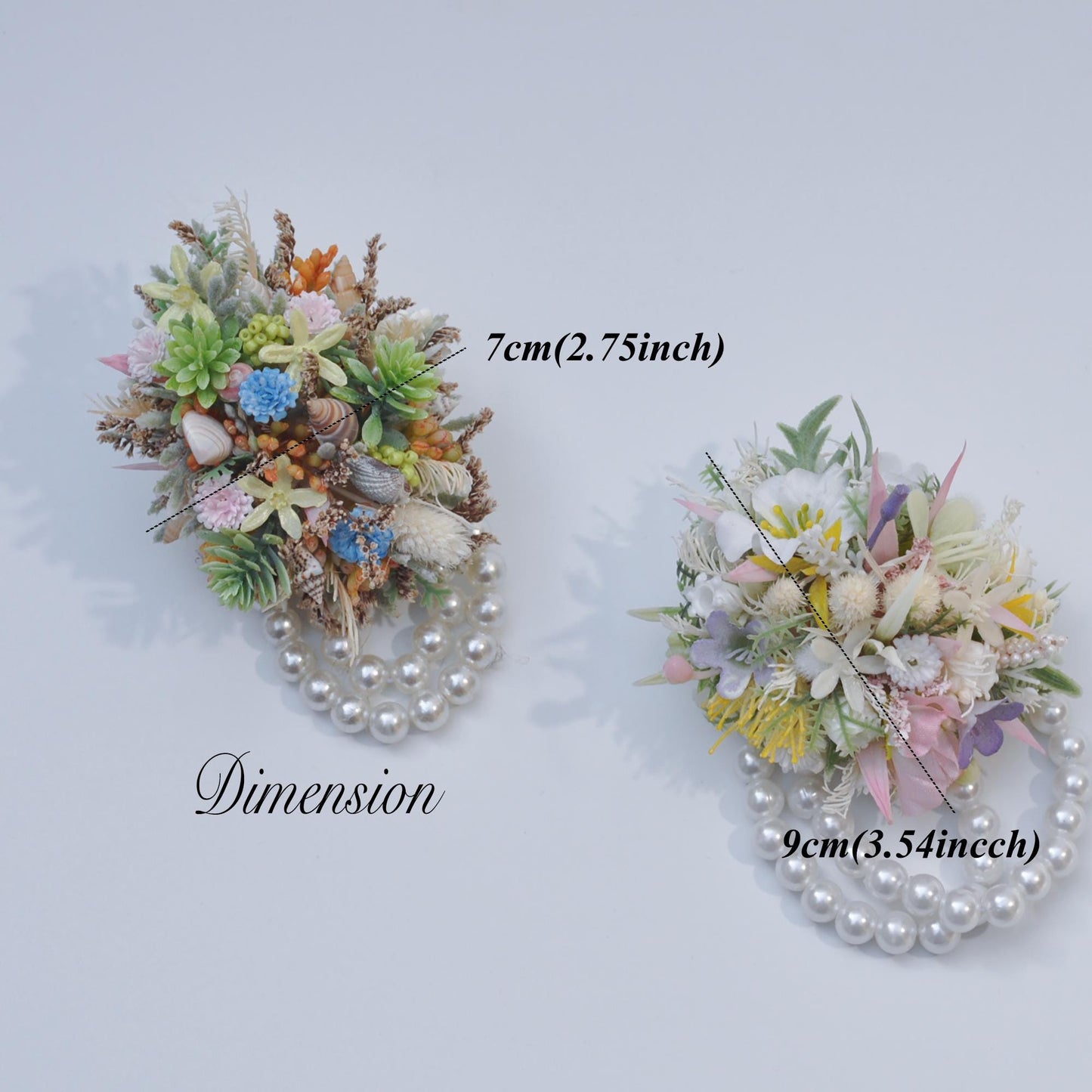 Forever Spring Style Real Flower Corsage, Rustic Pearl Bracelet Countryside Wedding Corsage, White Pink Romantic Twist, Mother Bride Corsage