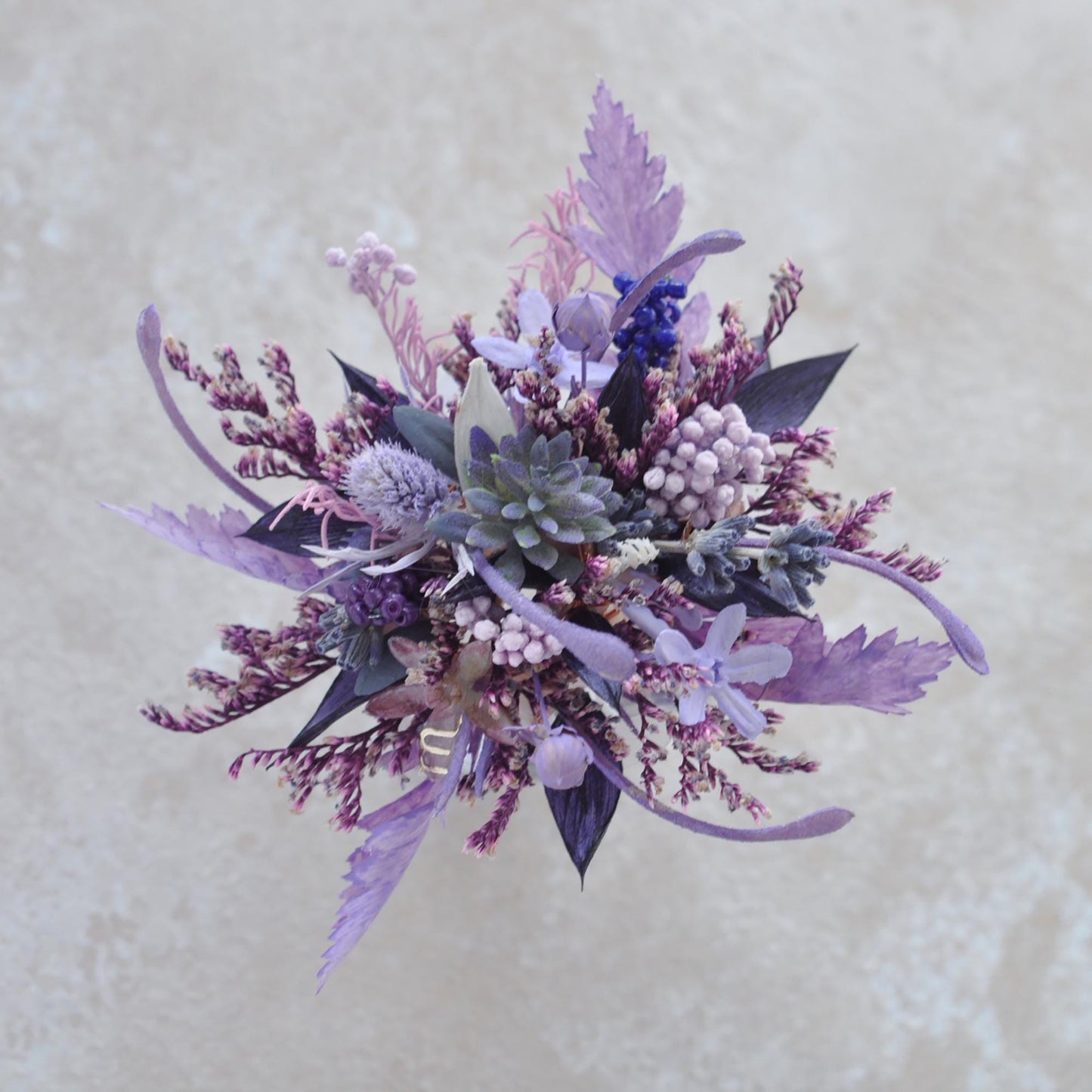 Personalized Purple Wildflower Pearl Bracelet - Perfect Wrist Corsage Gift for Scorpio Bride, Prom, Birthday, Mother’s Day, Anniversary Gift