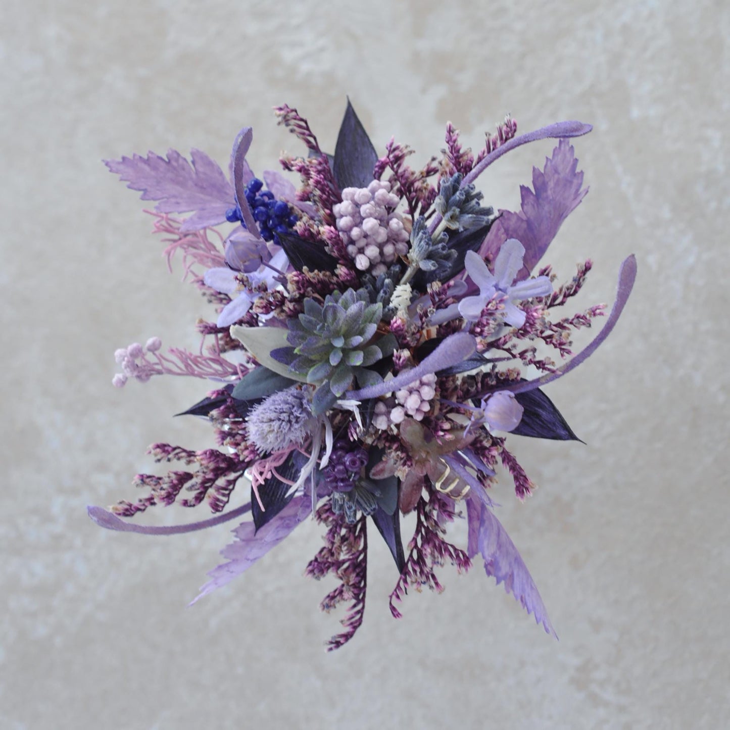 Personalized Purple Wildflower Pearl Bracelet - Perfect Wrist Corsage Gift for Scorpio Bride, Prom, Birthday, Mother’s Day, Anniversary Gift