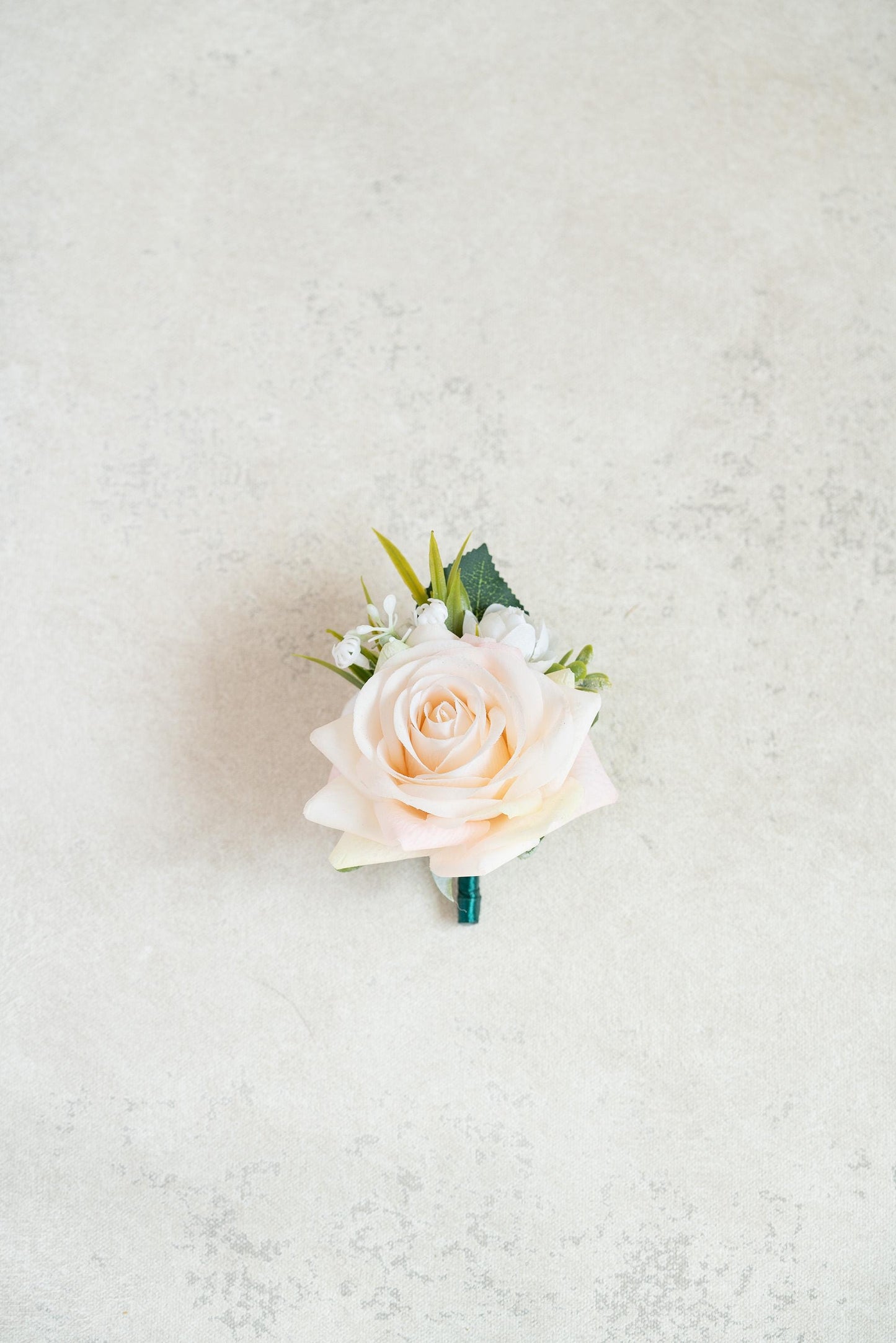 Real Touch Champagne Pink Pearl Bracelet Wrist Corsage Gift for Wedding, Flower Girl, Bridesmaid,Bridal Accessories Gift, Prom Boutonniere