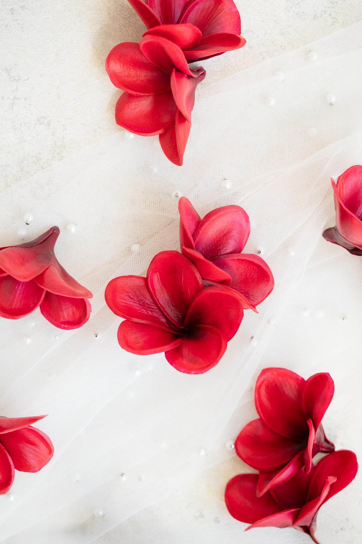 10 PCS Real Touch Burgundy Plumeria - DIY Flower Ornament Home Decor, Bathtub, Centerpiece, Headband, Aisle Decor, Wedding, Handmade Hairpin