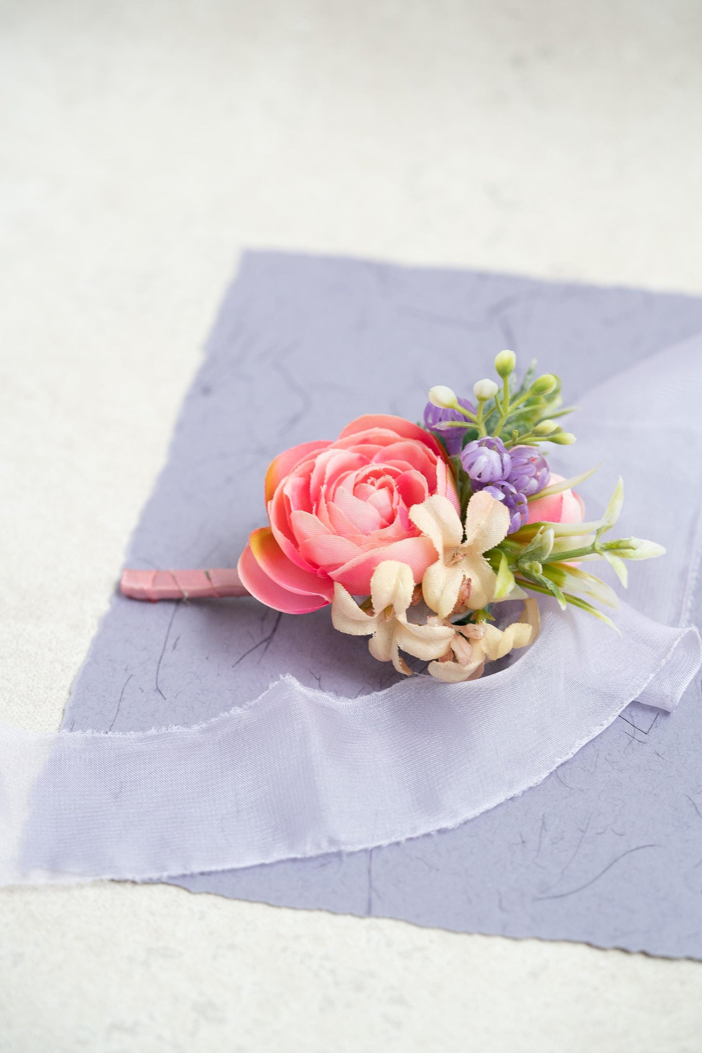 Personalized Lavender Pink Rose Pearl Bracelet Wrist Corsage Gift Bridesmaid, Flower Girl, Mom, Wedding Bridal Accessories, Prom Boutonniere