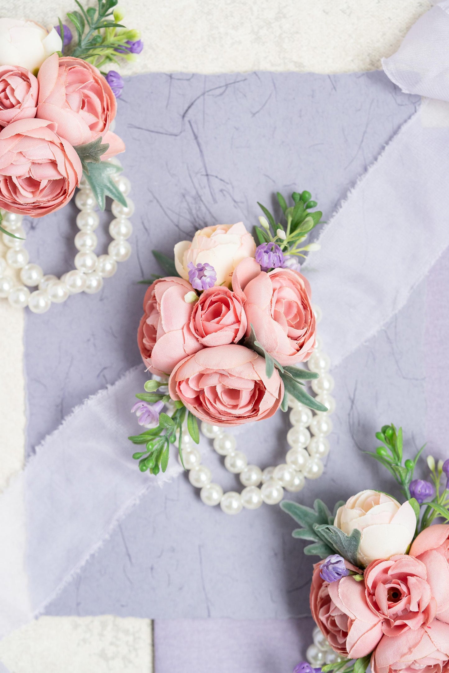 Cute Hot Dusty Rose Pearl Bracelet Wrist Corsage Bridesmaid Gift For Her, Mom Gift, Wedding Bridal Accessories, Dusty Pink Boutonniere Prom