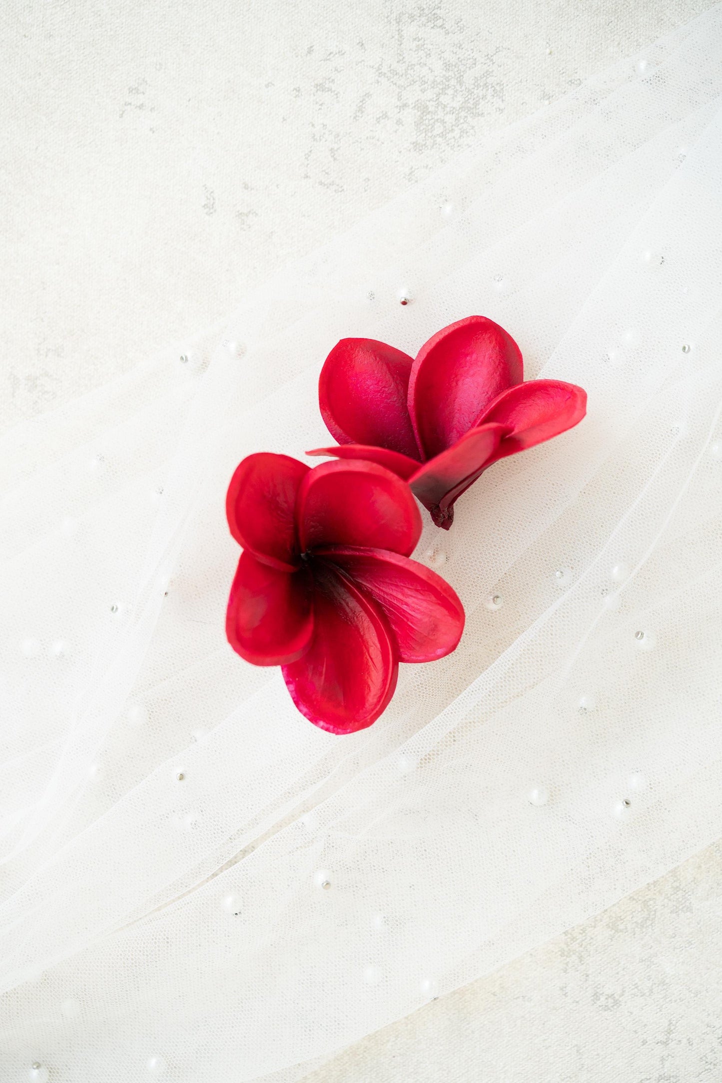 10 PCS Real Touch Burgundy Plumeria - DIY Flower Ornament Home Decor, Bathtub, Centerpiece, Headband, Aisle Decor, Wedding, Handmade Hairpin