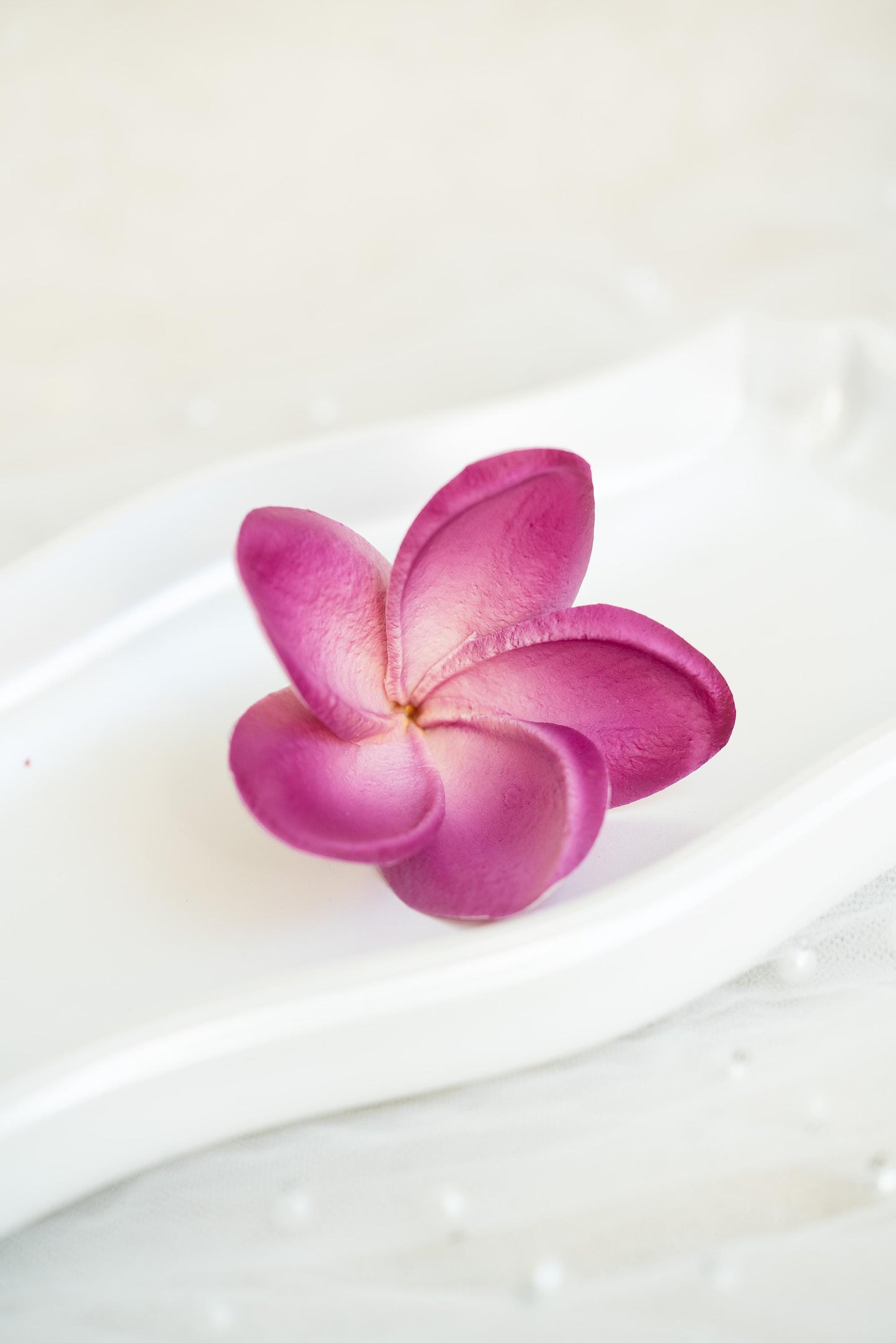 10 PCS Real Touch Mauve Plumeria - DIY Flower Ornament Home Decor, Bathtub, Centerpiece, Headband, Aisle Decor, Wedding, Handmade Hairpin