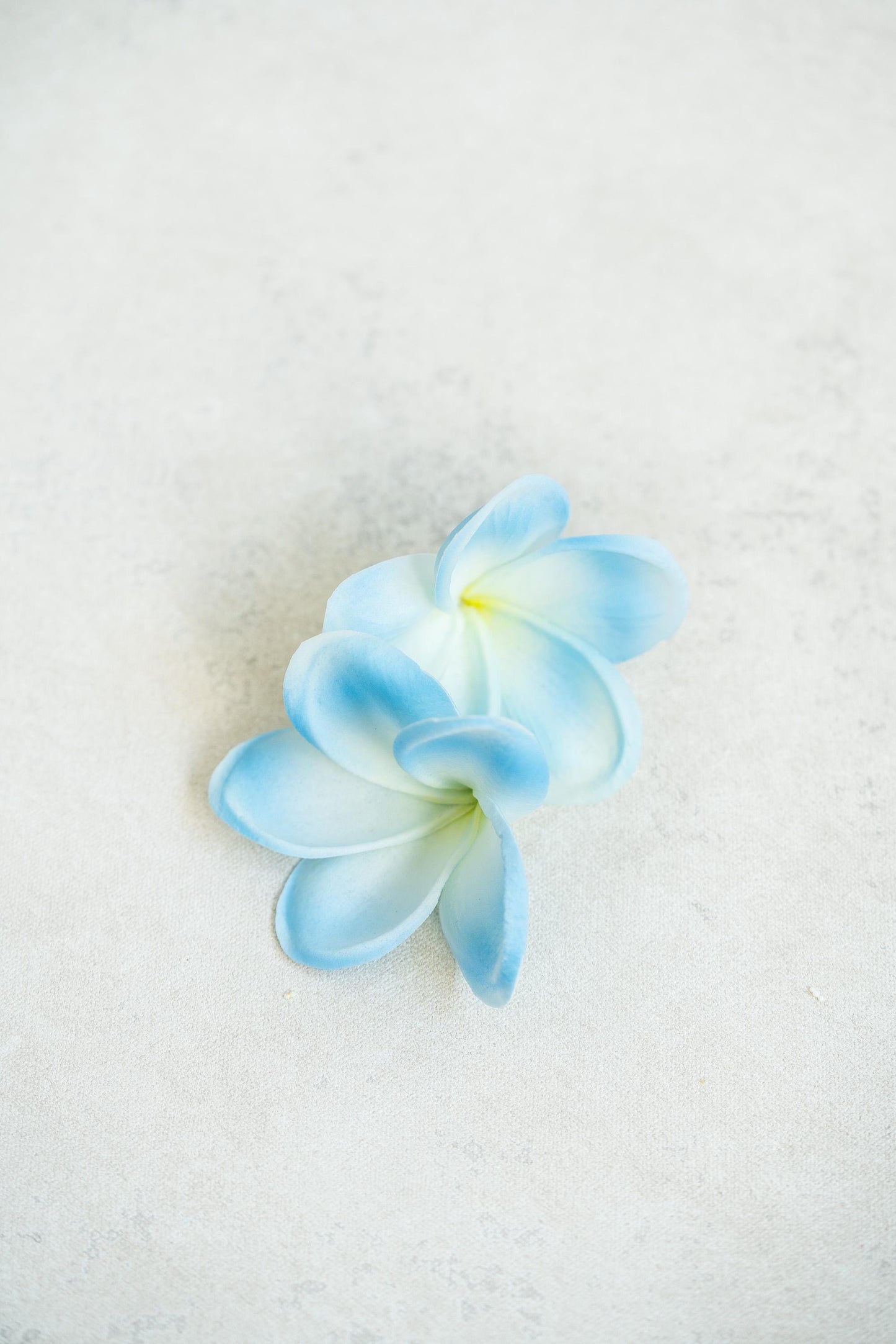 10 PCS Real Touch Sky Blue Plumeria - DIY Flower Ornament Home Decor, Bathtub, Centerpiece, Headband, Aisle Decor, Wedding, Handmade Hairpin