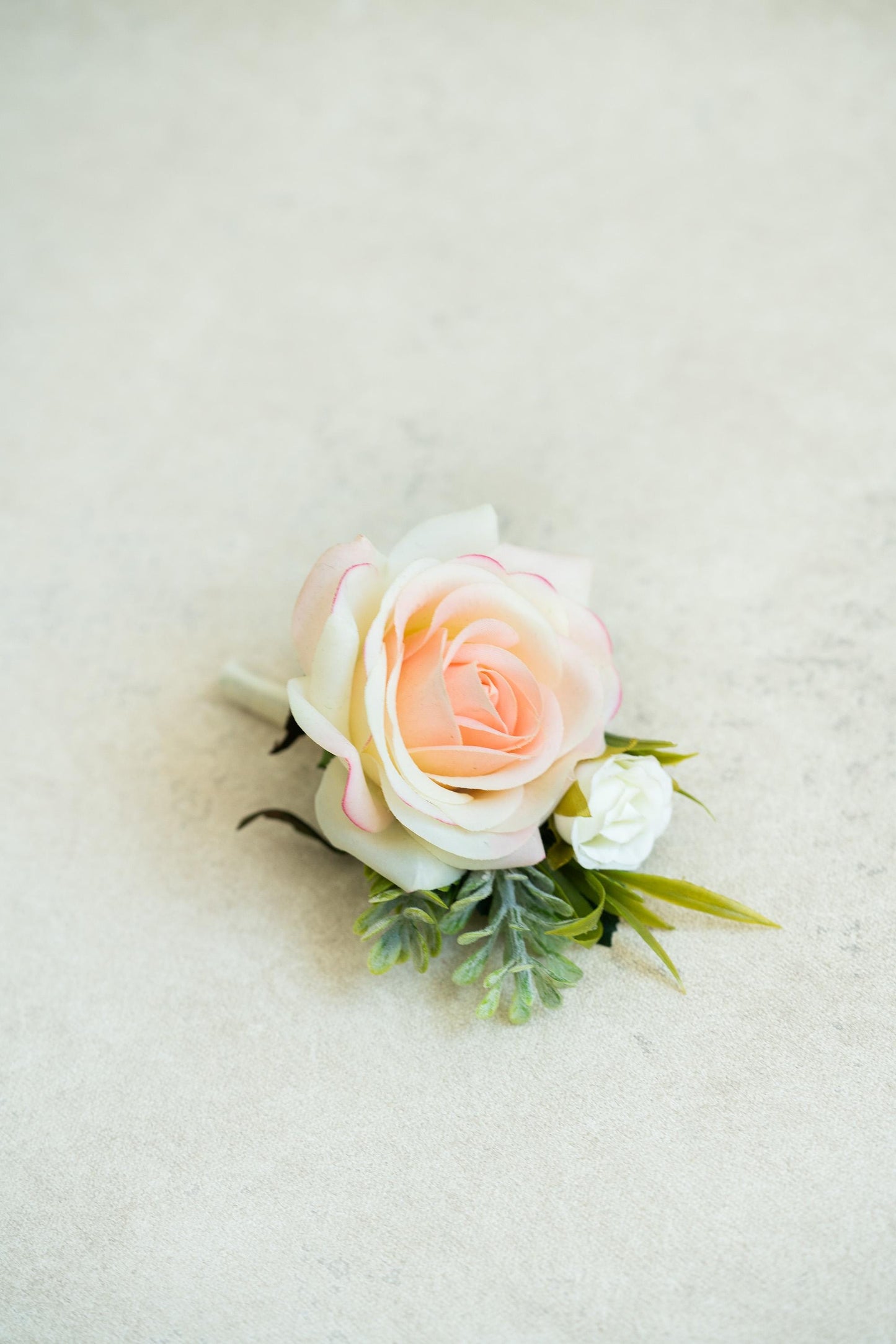 Real Touch Champagne Pink Rose Pearl Bracelet Wrist Corsage Gift For Her Mom, Prom, Bridesmaid Bridal Accessories, Boutonniere Wedding Gift