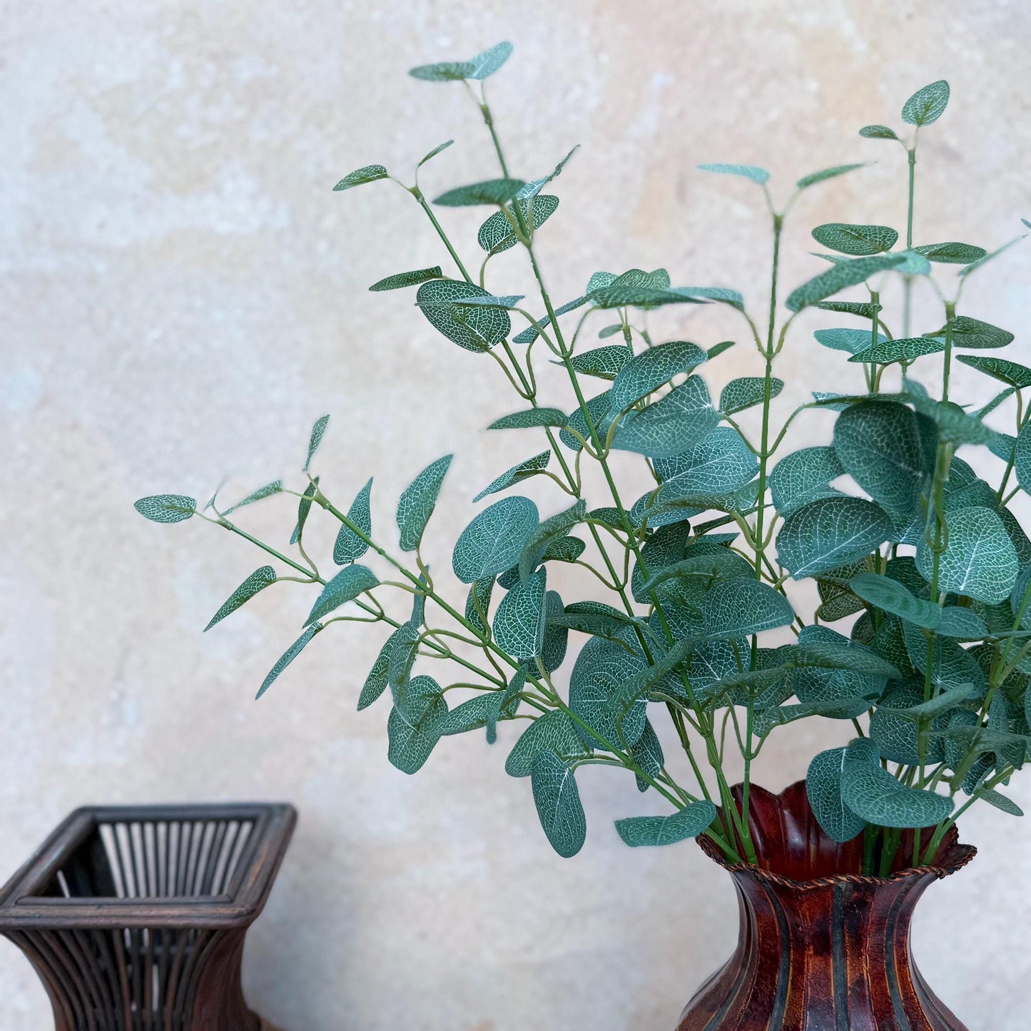 Dusty Green Eucalyptus Branch - Faux Autumn Green Silver Dollar Eucalyptus, Home Decor, Garden Decor, Wedding Bouquet,DIY Bridal Accessories