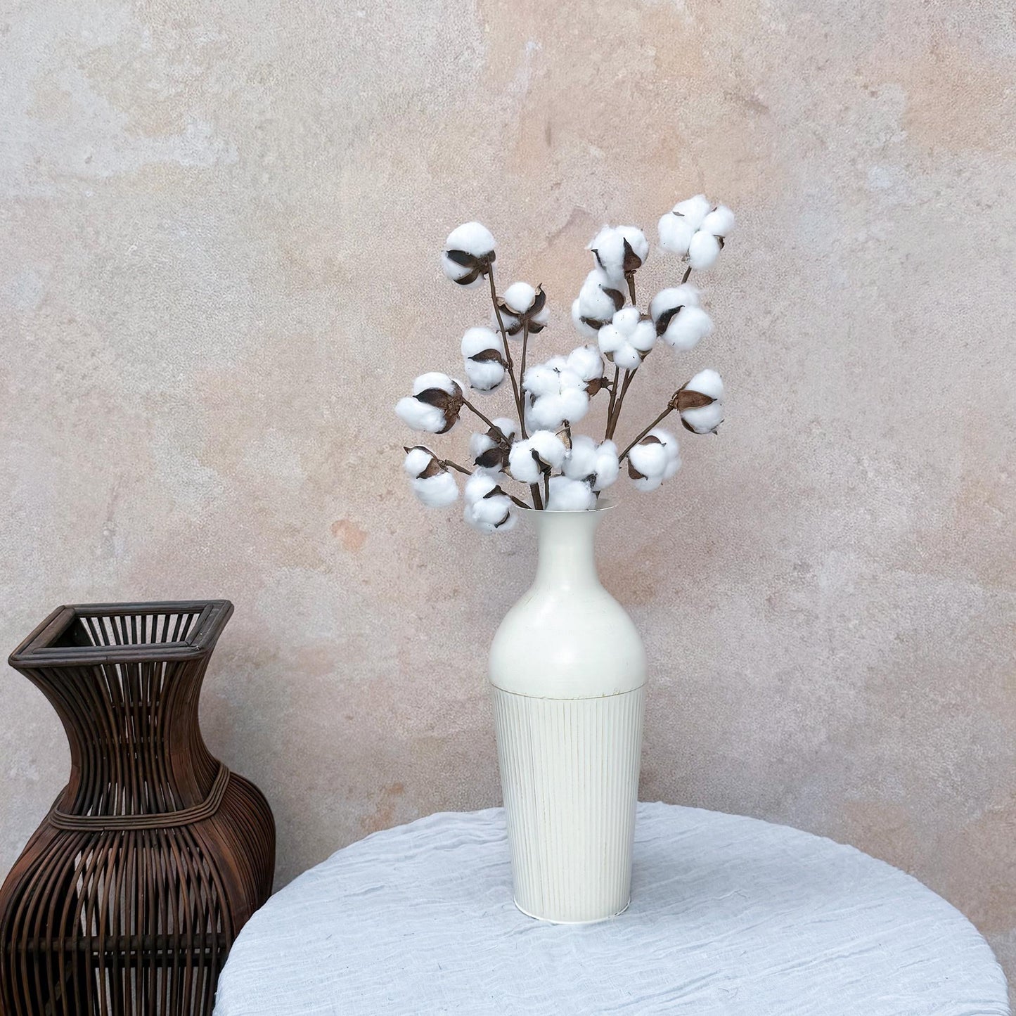 Long Cotton Branch - Rustic Cotton Branch, Home Gift, Home Decor, Harvest Festival, Farmhouse Decor, Table Arrangements, Country Style Swag