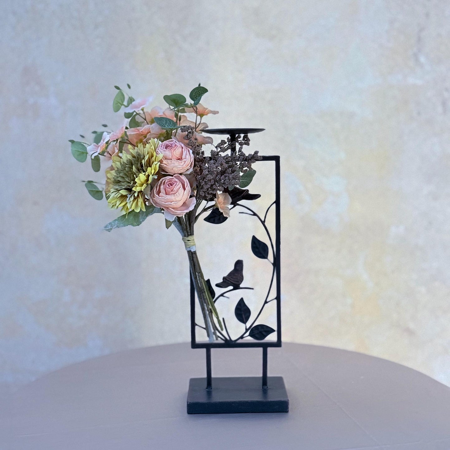 Burnt Coral Peony Sunflower Flower Bouquet, Autumn Peony Rose Bouquet, Gift for Her, Home Decor, Wedding Flower Work, DIY Table Centerpiece