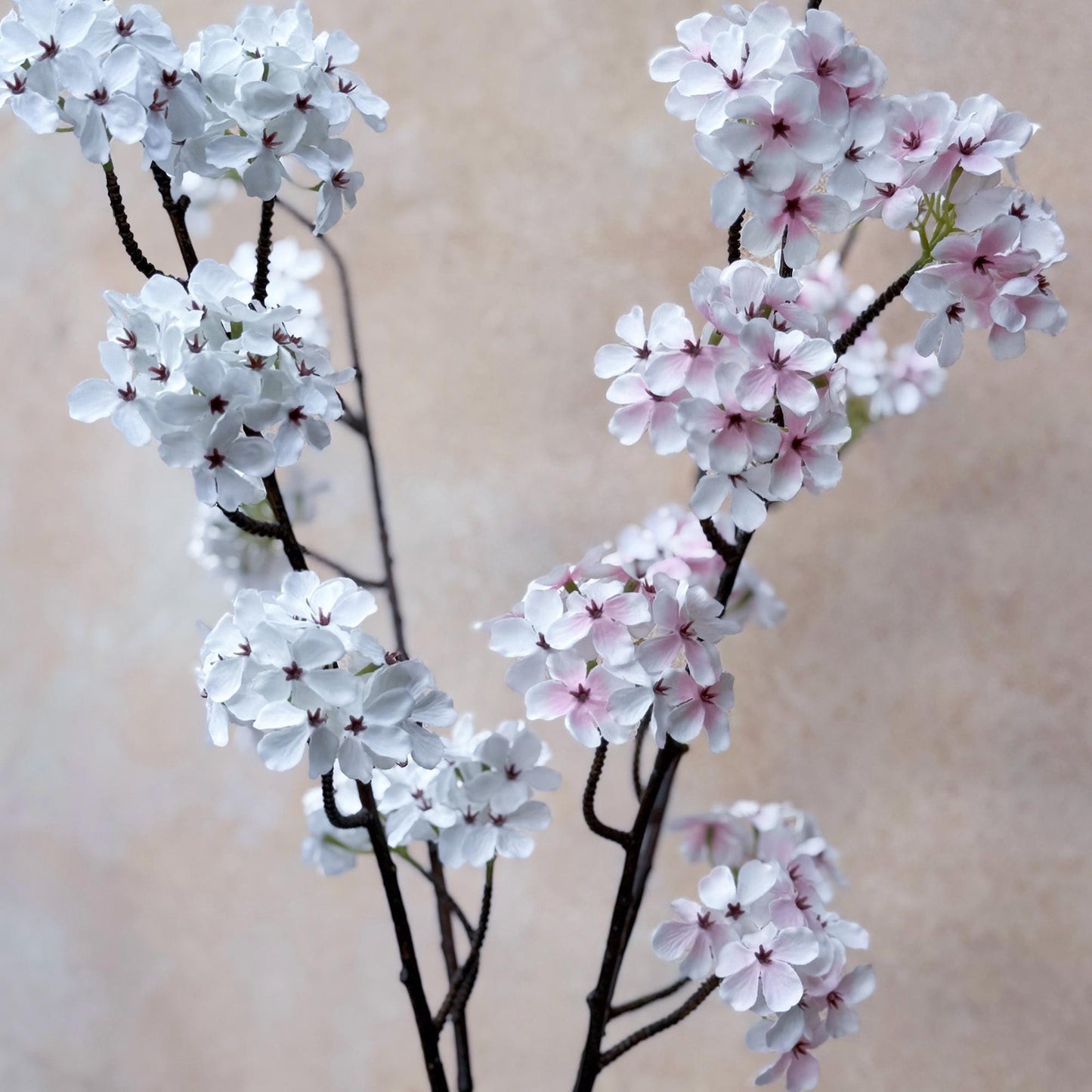 Long Summer Pear Blossom Branch, White Plum Blossom Stem for Home Decor, Window Display, DIY Work, Table Arrangements, Wedding Design Work