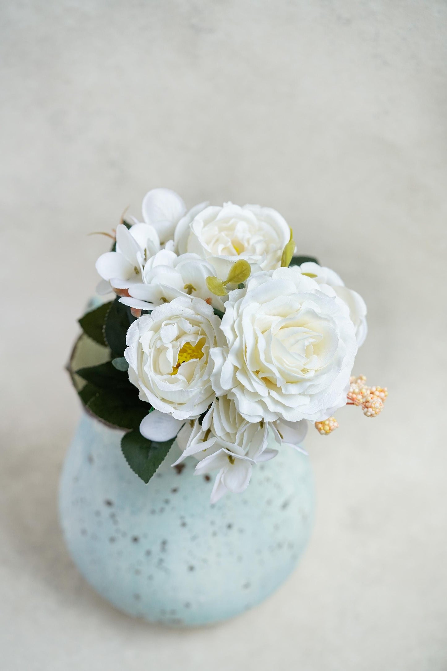 Rose & Peony Flower Stem - Fall Home Decor, Fake Flower Bouquet, Silk Faux Plant, DIY Wedding Floral Arrangements, Outdoor Decor