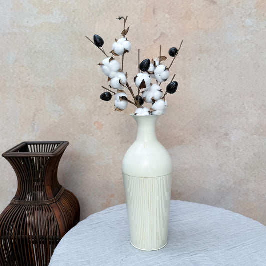 Long Cotton Branch - Rustic Cotton Branch, Home Gift, Home Decor, Harvest Festival, Farmhouse Decor, Table Arrangements, Country Style Swag