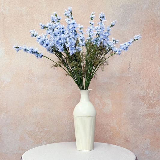Long Sky Blue Larkspur Branch, Light Blue Silk Larkspur Gift for Home Decor, Window Display, Wedding Design, DIY Work, Arch Designing
