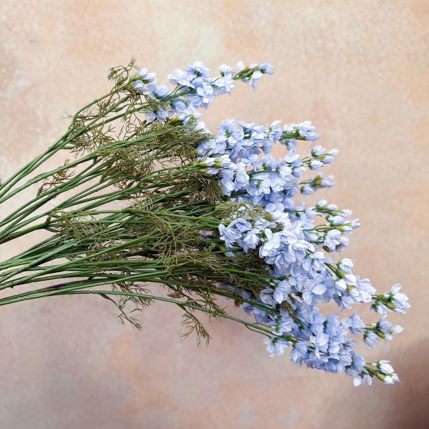 Long Sky Blue Larkspur Branch, Light Blue Silk Larkspur Gift for Home Decor, Window Display, Wedding Design, DIY Work, Arch Designing