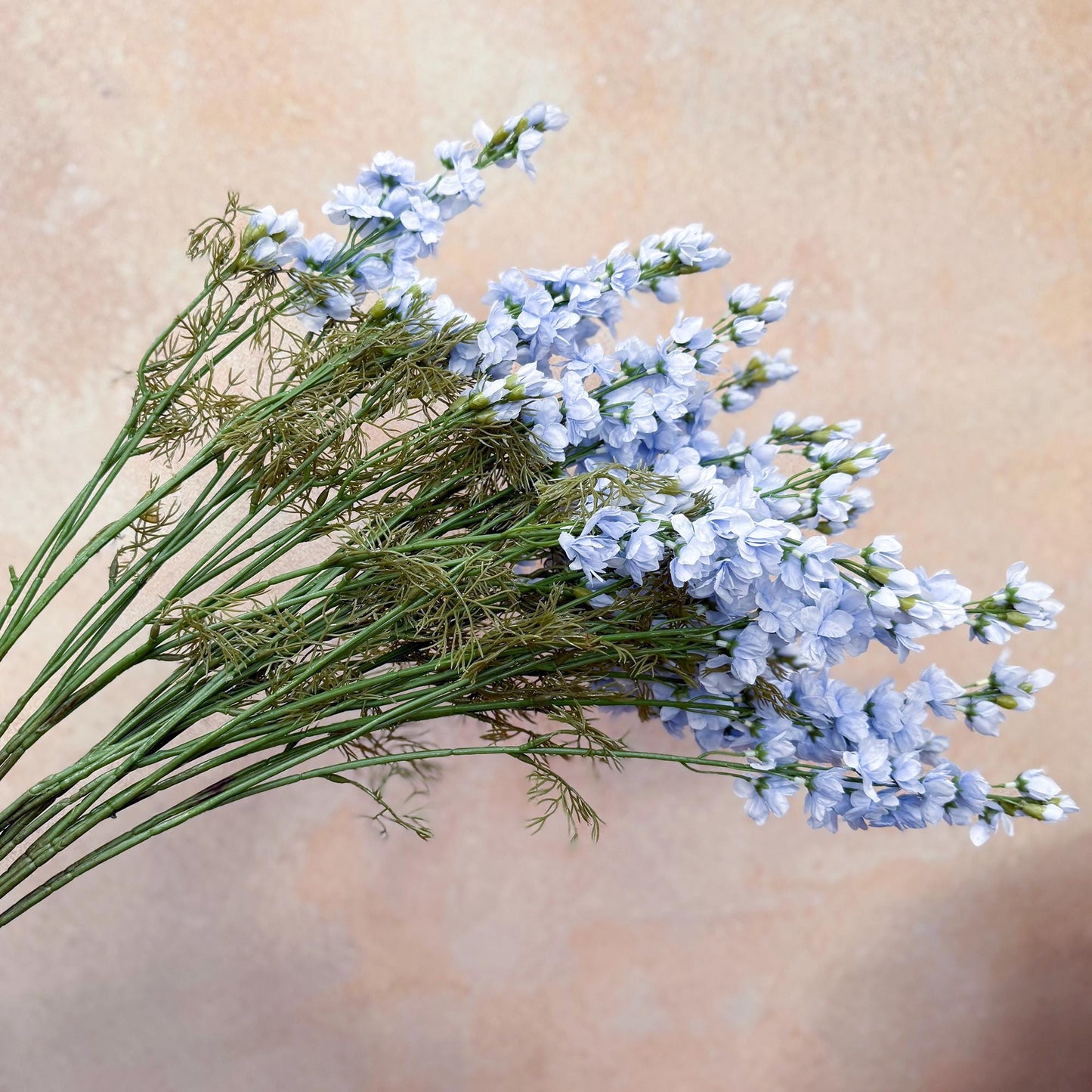 Long Sky Blue Larkspur Branch, Light Blue Silk Larkspur Gift for Home Decor, Window Display, Wedding Design, DIY Work, Arch Designing