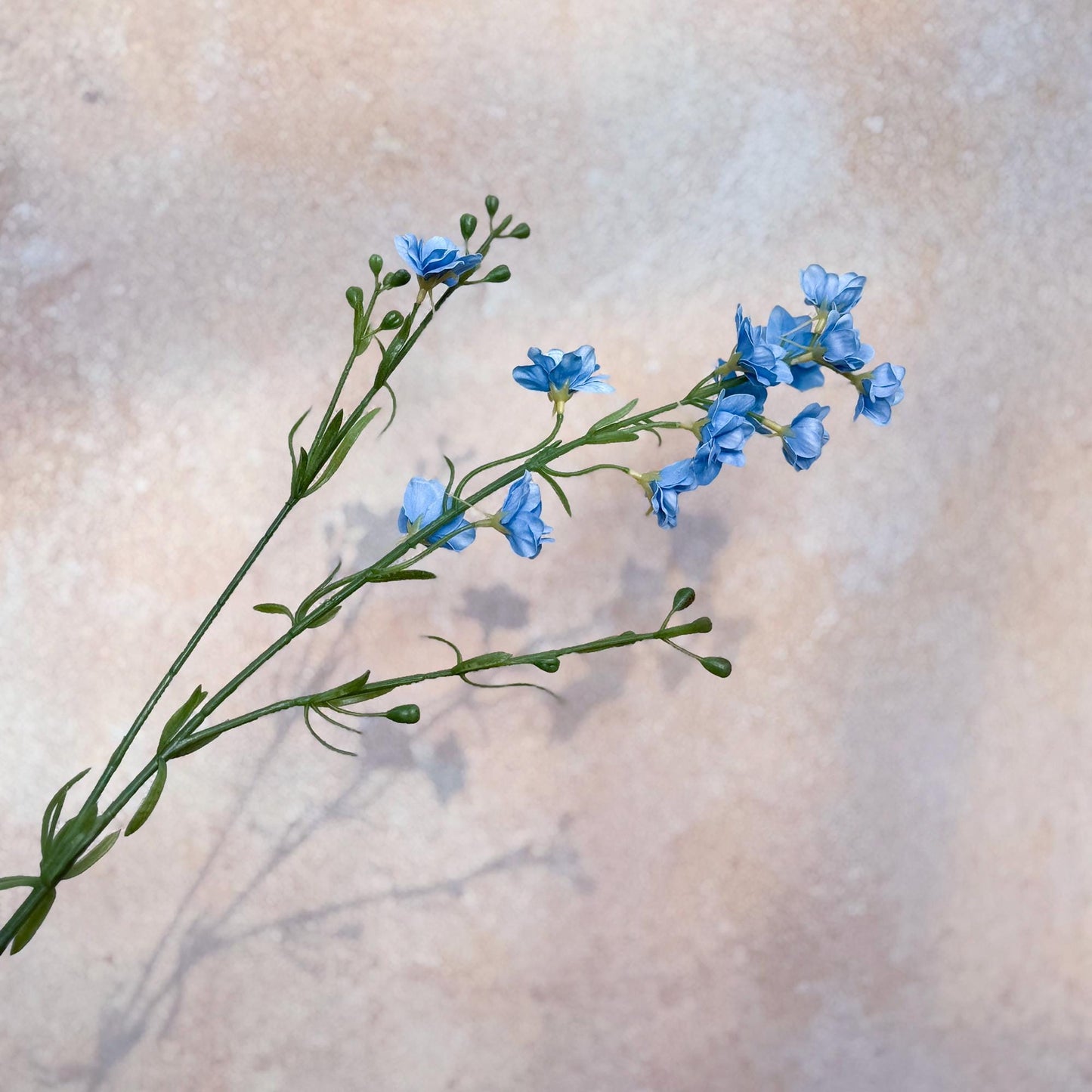 Light Blue Larkspur Branch, Real Touch Long Blue Faux Larkspur Gift for Home Decor, Window Display, Wedding Arch Design, DIY Work