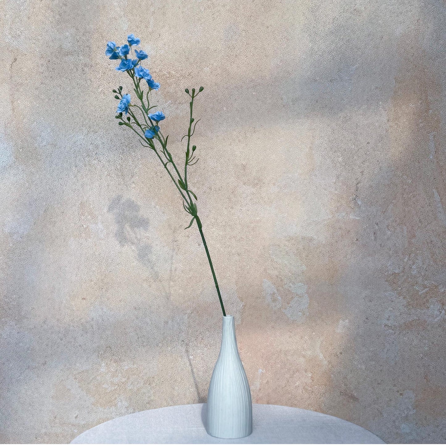 Light Blue Larkspur Branch, Real Touch Long Blue Faux Larkspur Gift for Home Decor, Window Display, Wedding Arch Design, DIY Work