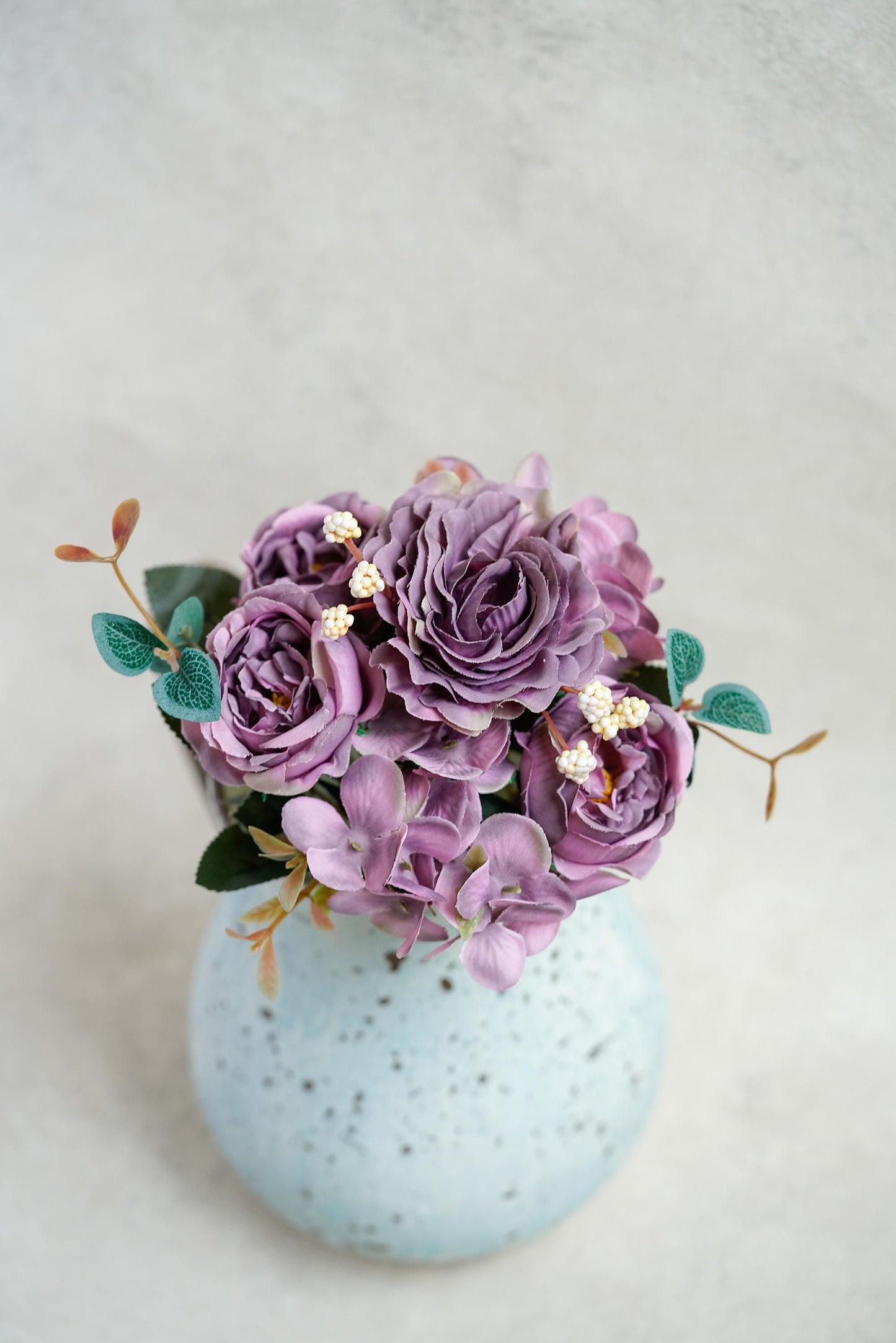 Rose & Peony Flower Stem - Fall Home Decor, Fake Flower Bouquet, Silk Faux Plant, DIY Wedding Floral Arrangements, Outdoor Decor