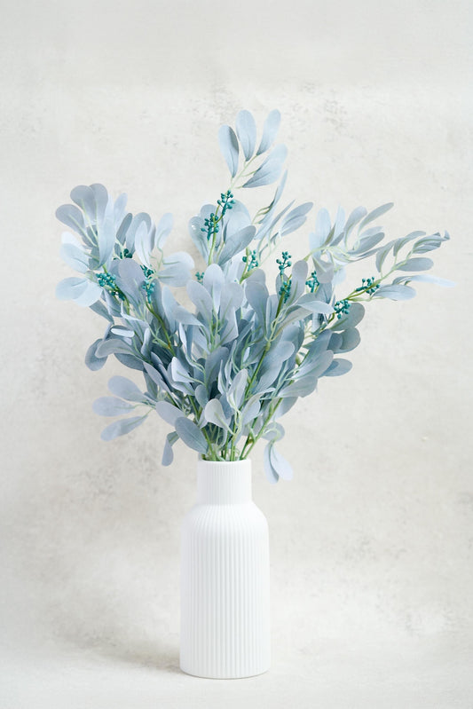 Fabric Jujube Branch, Artificial Grey Green Jujube Leaves, Silk Jujube Gift for Her, Wedding, Home Decor, DIY Floral Arch, Table Centerpiece