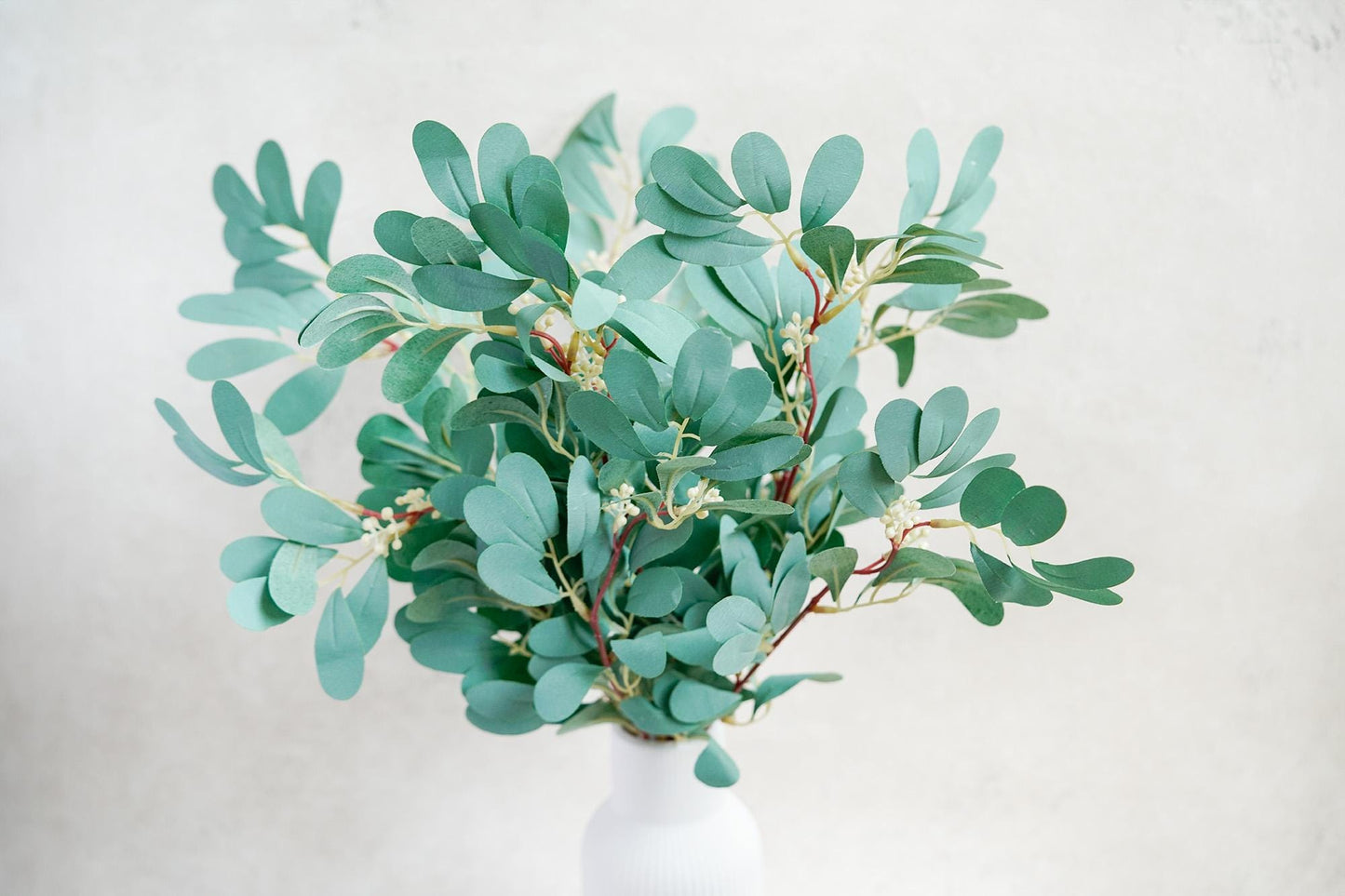 Silk Jujube Branch, Artificial Greenish Blue Jujube Leaves, Silk Jujube Gift for Her, Wedding, Home Decor, DIY Floral Arch,Table Centerpiece
