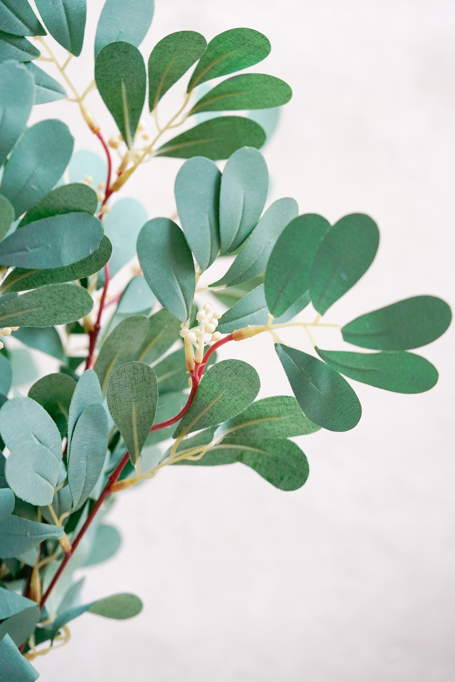 Silk Jujube Branch, Artificial Greenish Blue Jujube Leaves, Silk Jujube Gift for Her, Wedding, Home Decor, DIY Floral Arch,Table Centerpiece