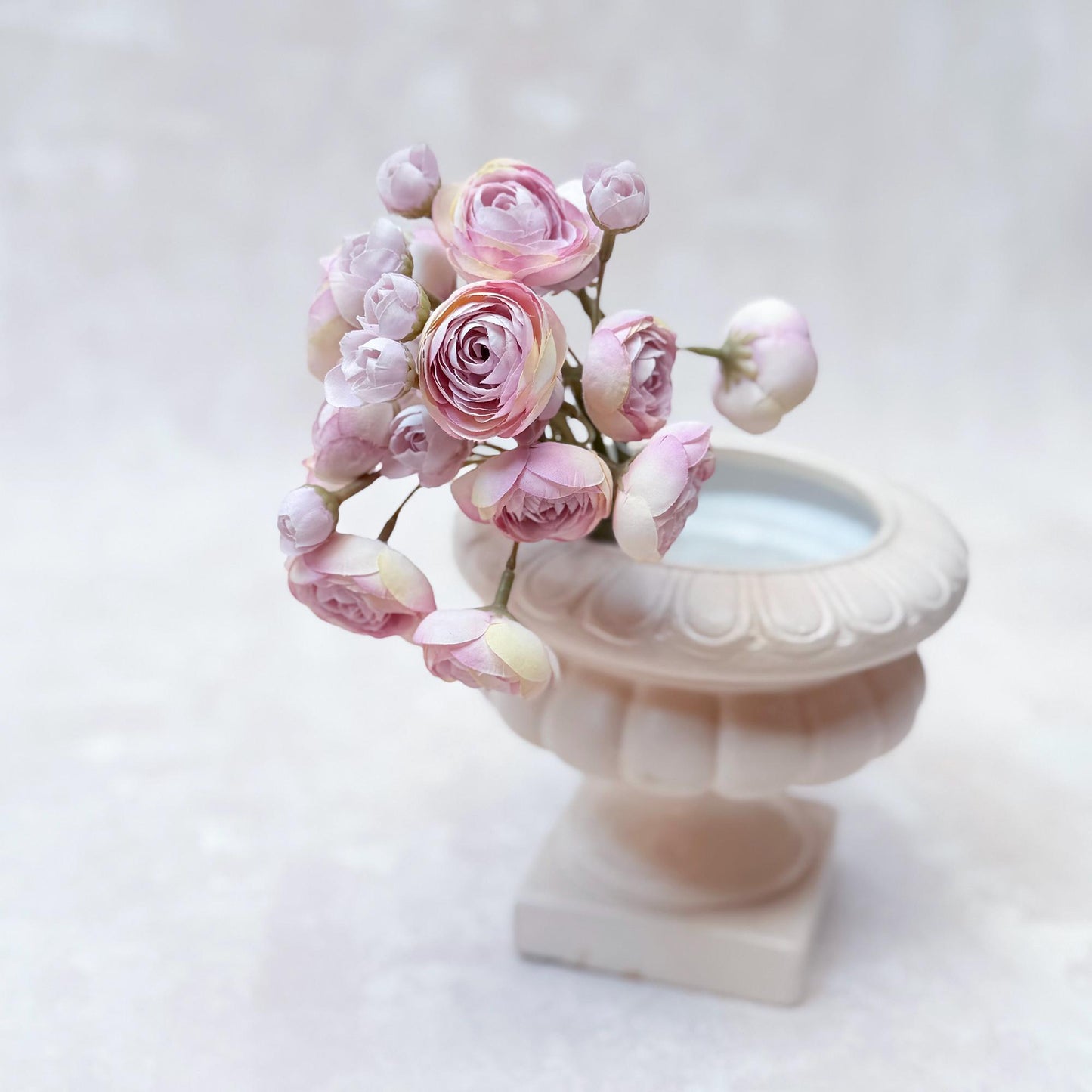 Lilac Rose Stems – Faux Flower Bundle Perfect For DIY Wedding Bouquet, Wreath Design, Silk Ranunculus Centerpiece, Crafts & Arrangements