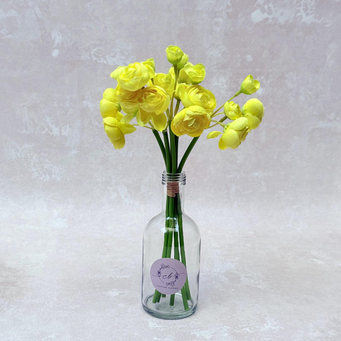 Bright Yellow Rose Stems – Faux Flower Bundle Perfect For DIY Wedding Bouquet, Wreath, Silk Ranunculus Centerpiece, Crafts & Arrangements