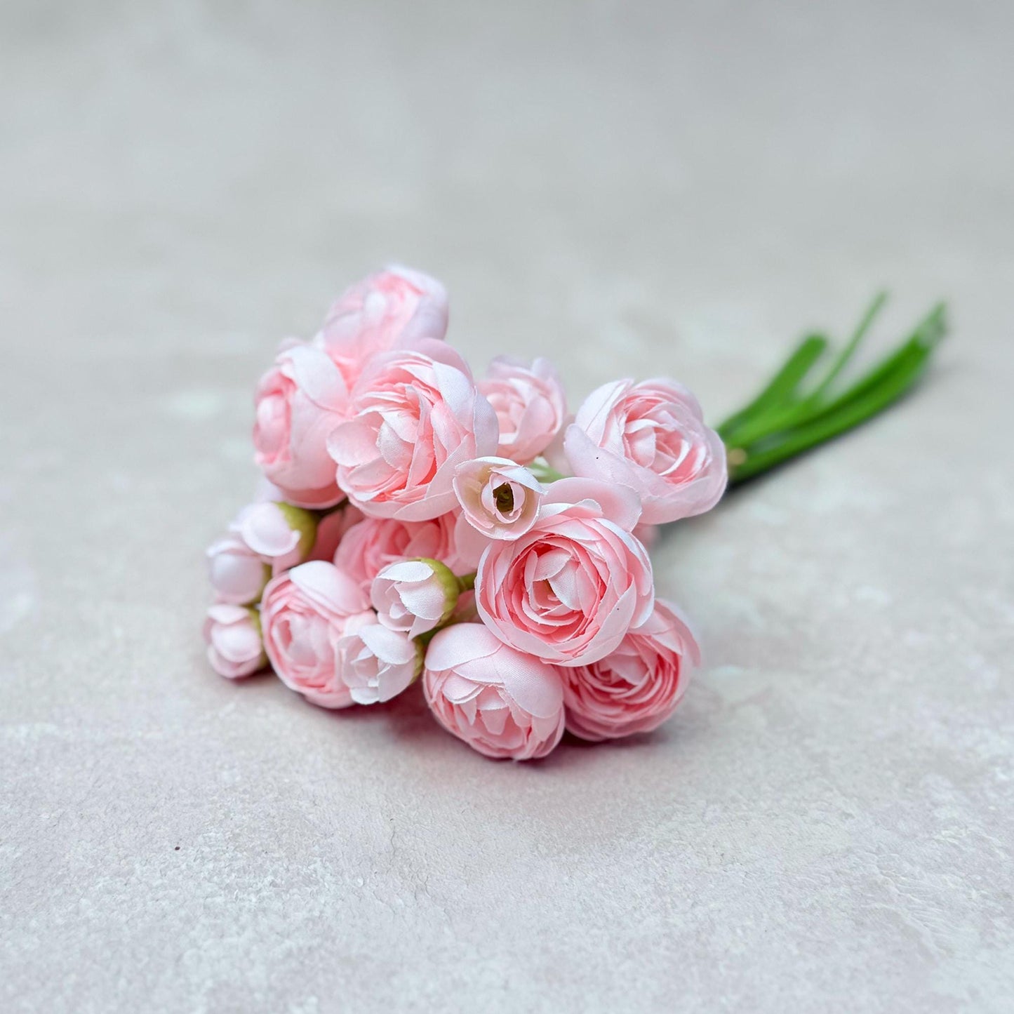 Light Pink Rose Stems – Faux Flower Bundle Perfect For DIY Wedding Bouquet, Wreath, Silk Ranunculus Centerpiece, Crafts & Arrangements