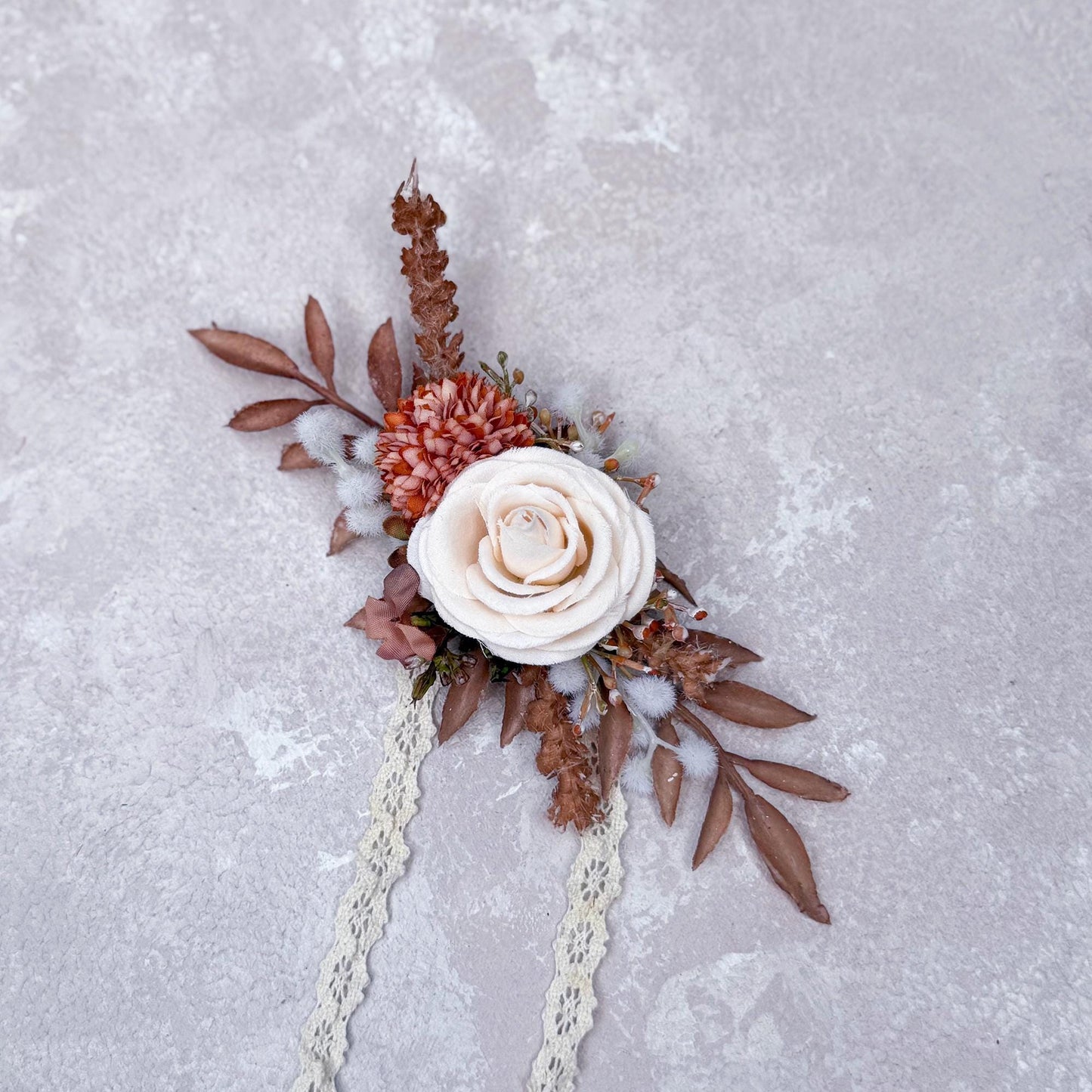 Surprising Wildflower Pearl Bracelet Gift For Back To School Party Boutonniere, Gift For Bridesmaid Bridal Accessories, Best Man Boutonniere