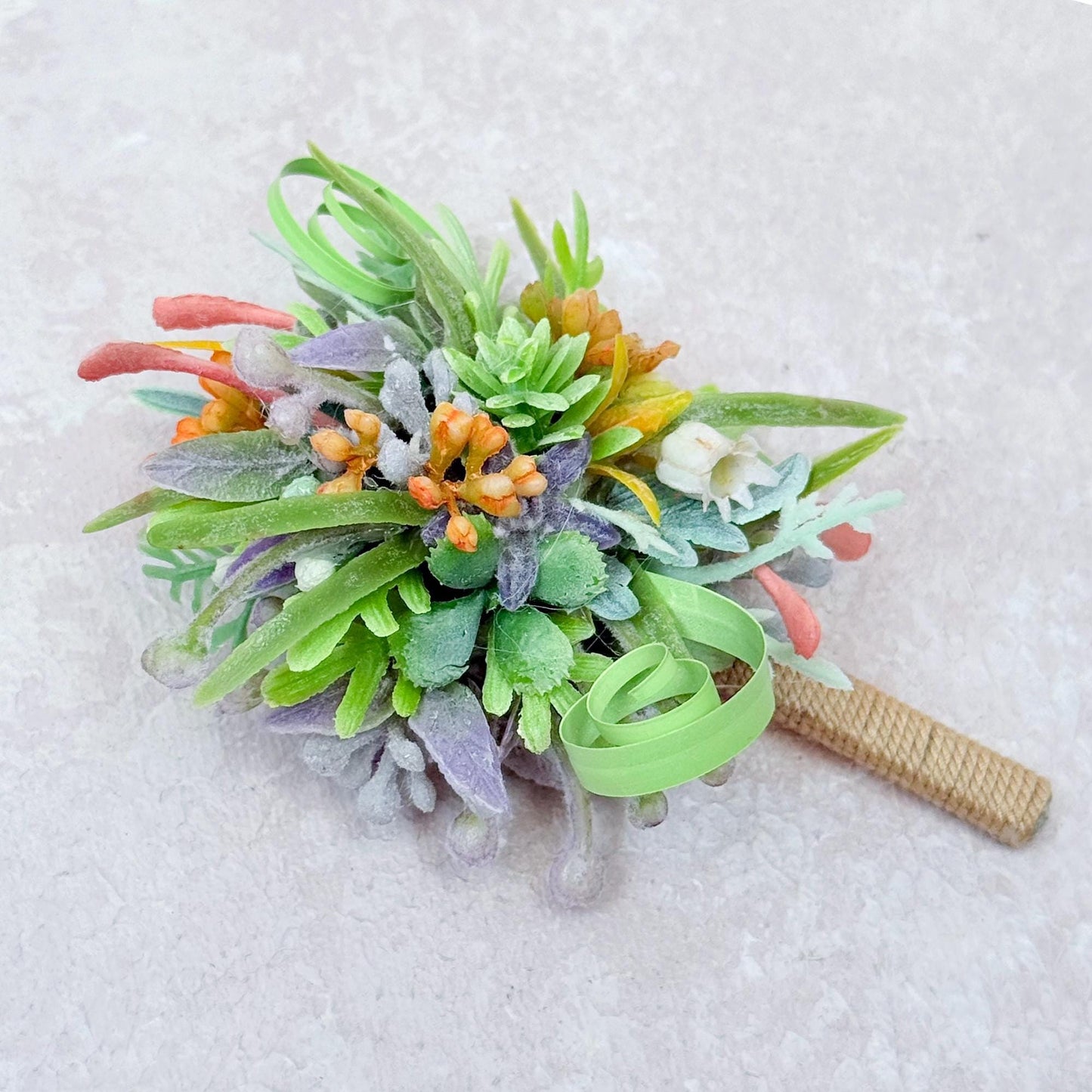 Dried Wildflower Pearl Bracelet - Back To School Gift, Wrist Corsage and Boutonniere Set, Dusty Green Sola, Gift For Mom,Bridal Accessories