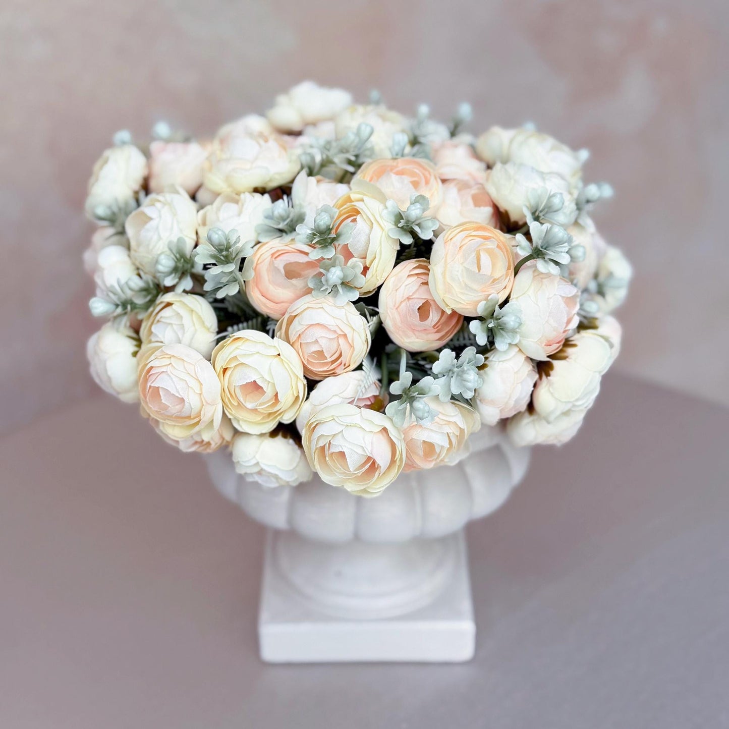 DIY Champagne Bridal Bouquet with Elegant Roses - Bridal accessories, Beach Wedding Bridesmaid Bouquet,Personalized Gift Ideas,Home Decor