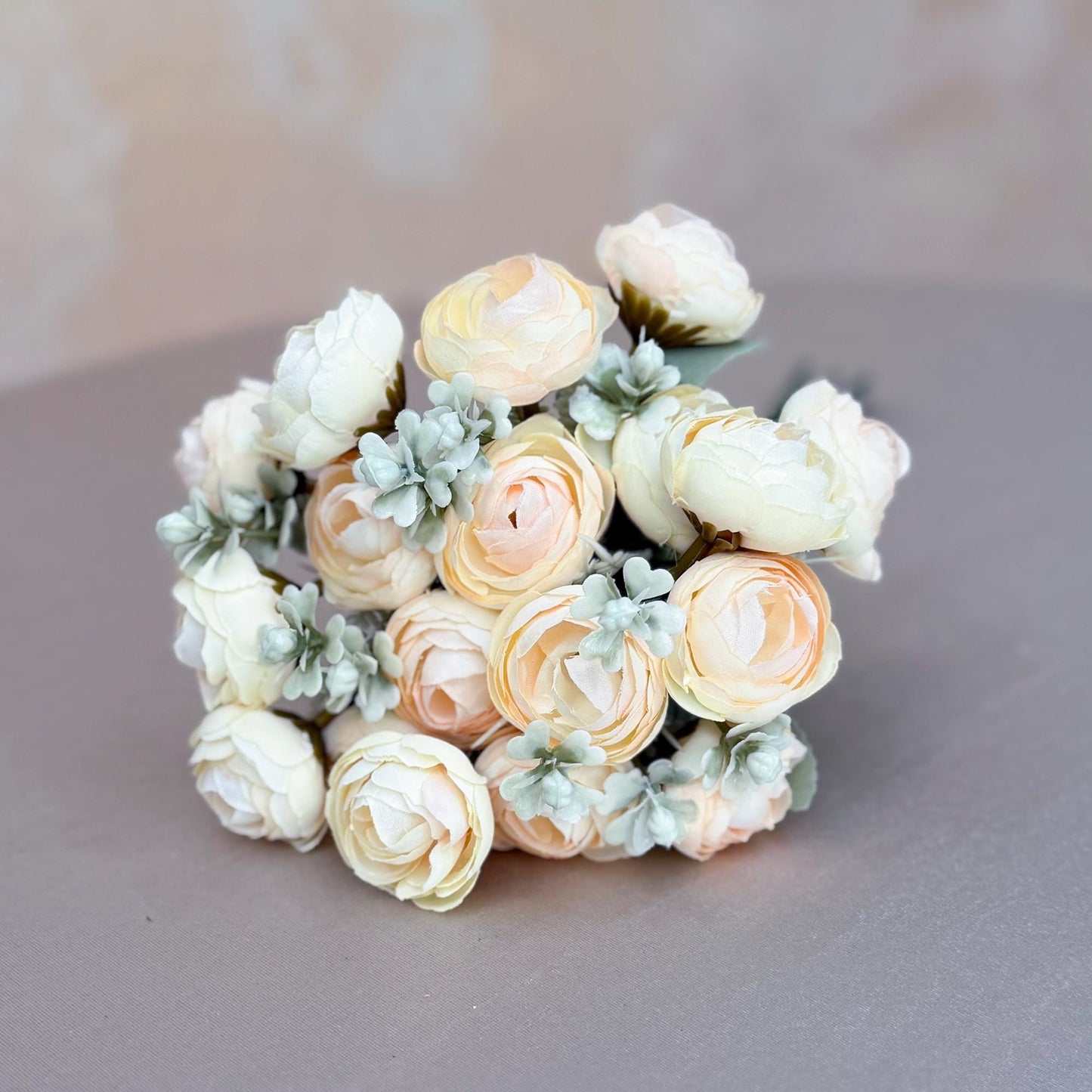 DIY Champagne Bridal Bouquet with Elegant Roses - Bridal accessories, Beach Wedding Bridesmaid Bouquet,Personalized Gift Ideas,Home Decor