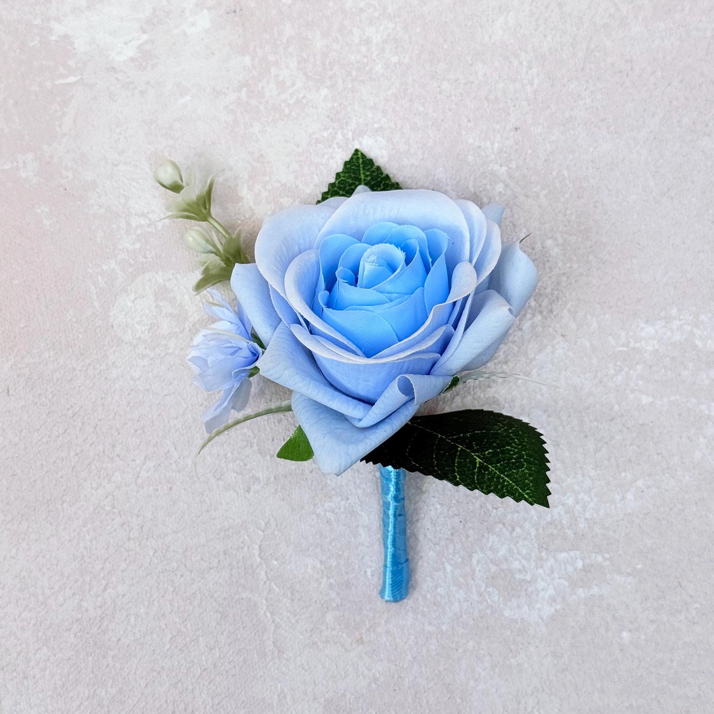 Light Blue Rose Cake topper - Blue Rose Pearl Bracelet, Wrist Corsage, Gift For Bridesmaid, Bridal Accessories, Best Man Boutonniere