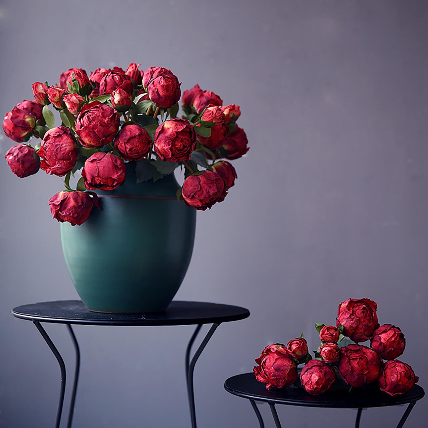 Burnt Peony Bouquet Mother’s Day Gift , Faux Peony Bud Floral Arrangements for Home Decor, Wedding Centerpiece, Bridal Shower, Gift for Her