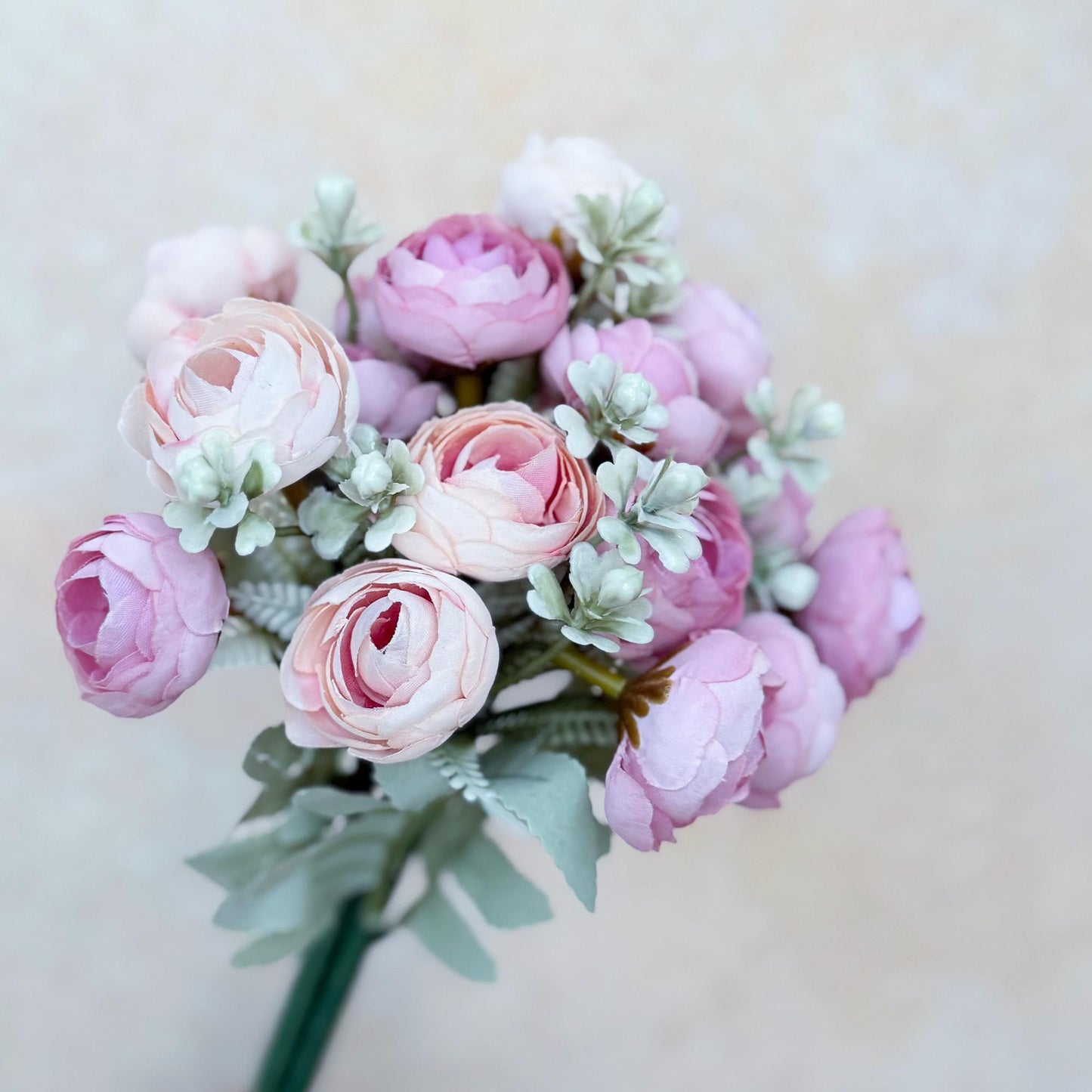 DIY Soft Mauve Bridal Bouquet with Elegant Roses - Bridal accessories, Beach Wedding Bridesmaid Bouquet,Personalized Gift Ideas,Home Decor