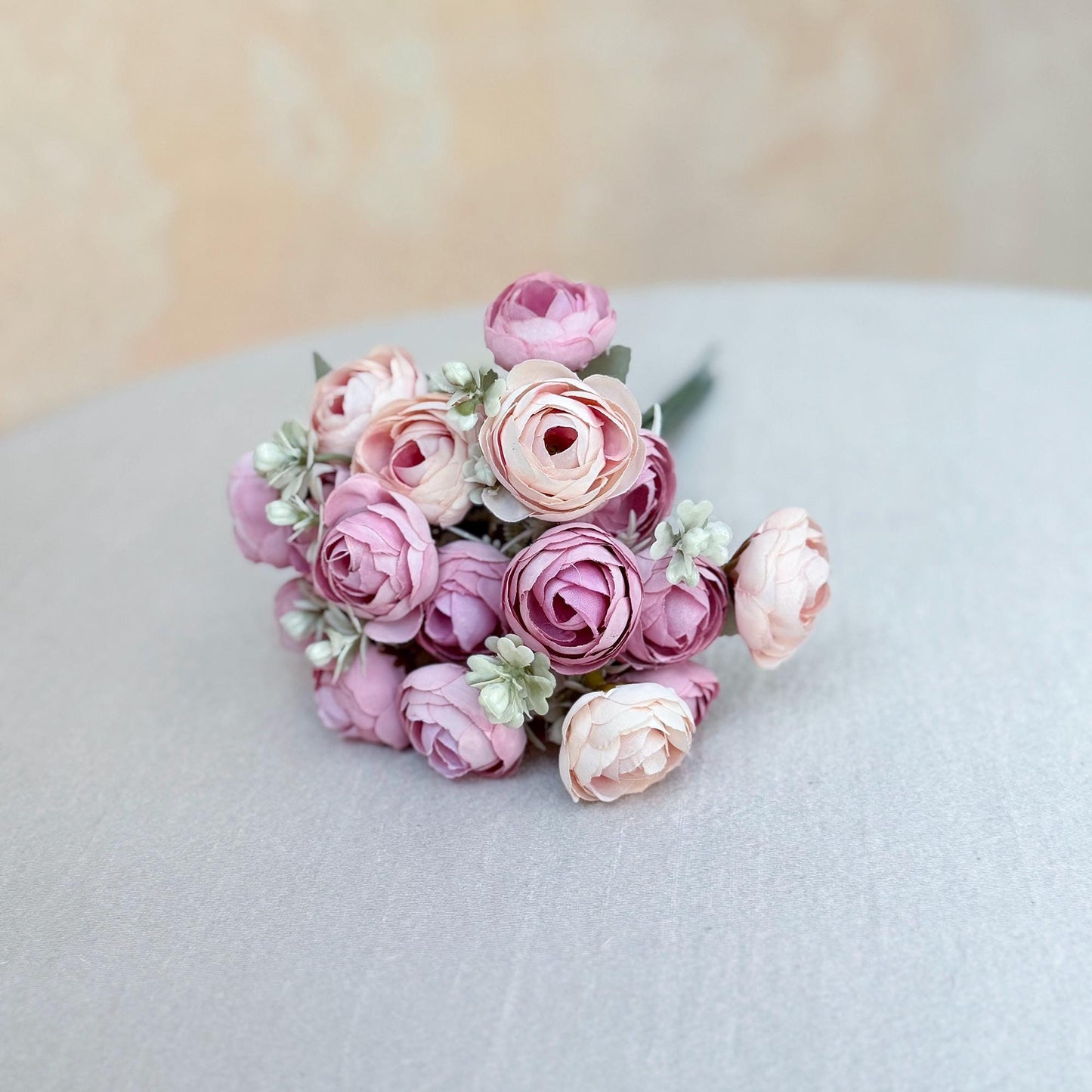 DIY Soft Mauve Bridal Bouquet with Elegant Roses - Bridal accessories, Beach Wedding Bridesmaid Bouquet,Personalized Gift Ideas,Home Decor